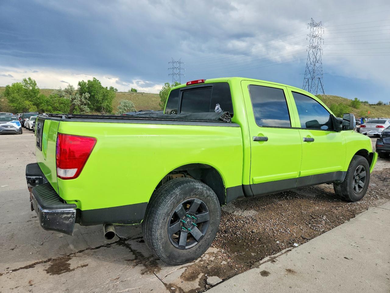 2006 Nissan Titan Xe/se/le Green vin: 1N6BA07B46N527061