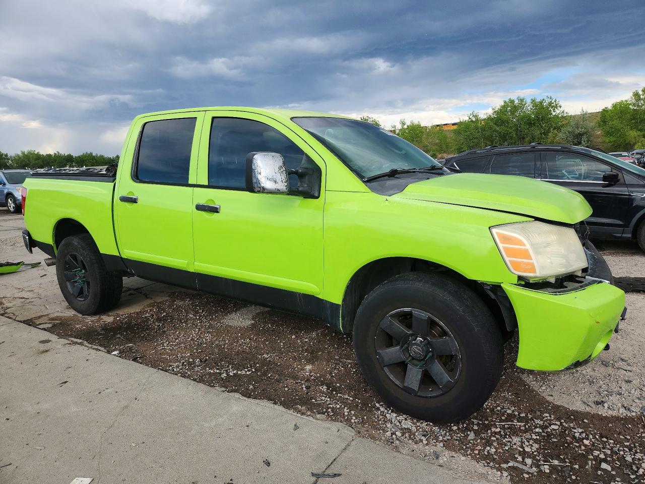 2006 Nissan Titan Xe/se/le Green vin: 1N6BA07B46N527061