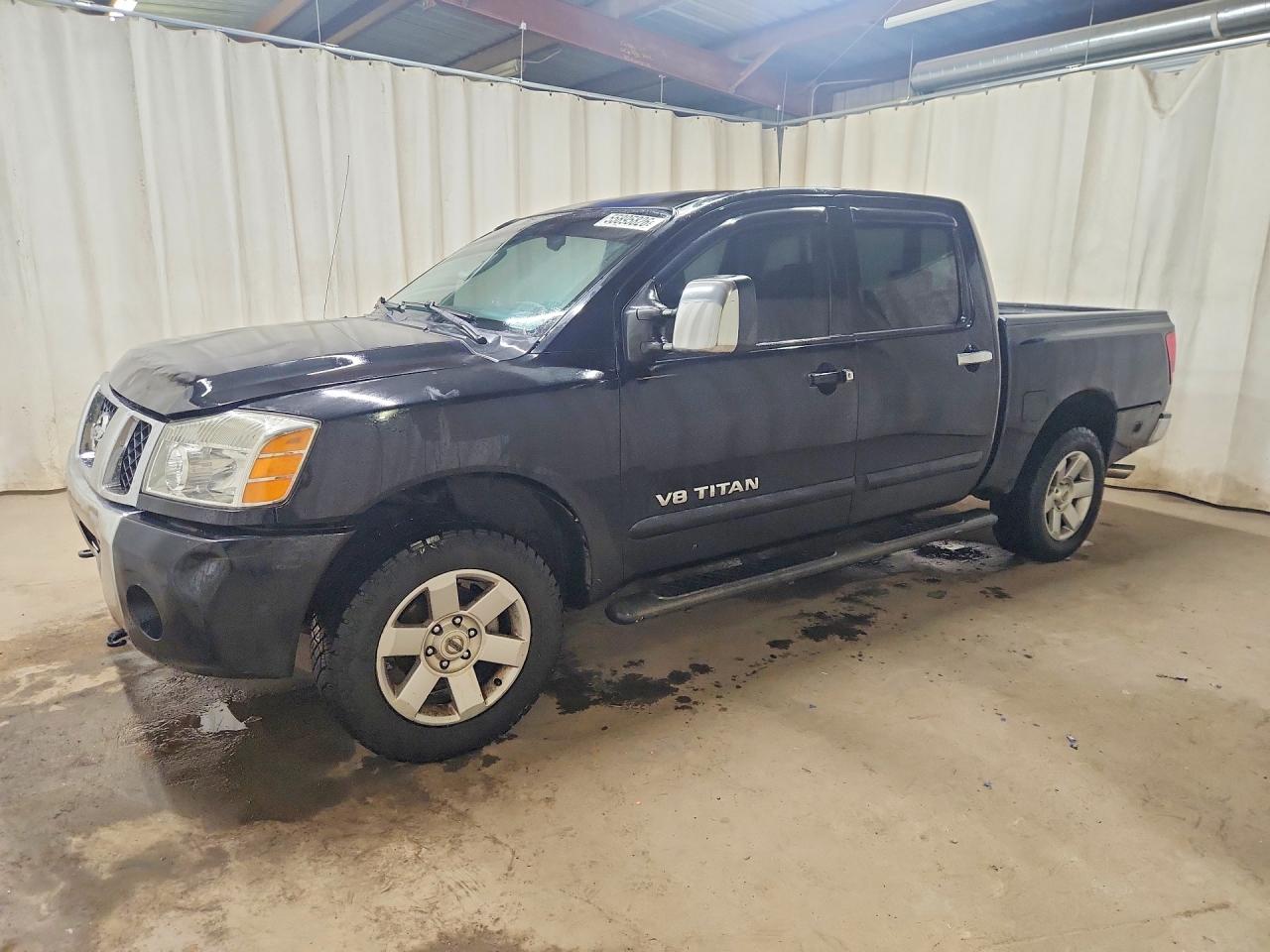 2005 Nissan Titan Xe/se/le Black vin: 1N6BA07B55N538049
