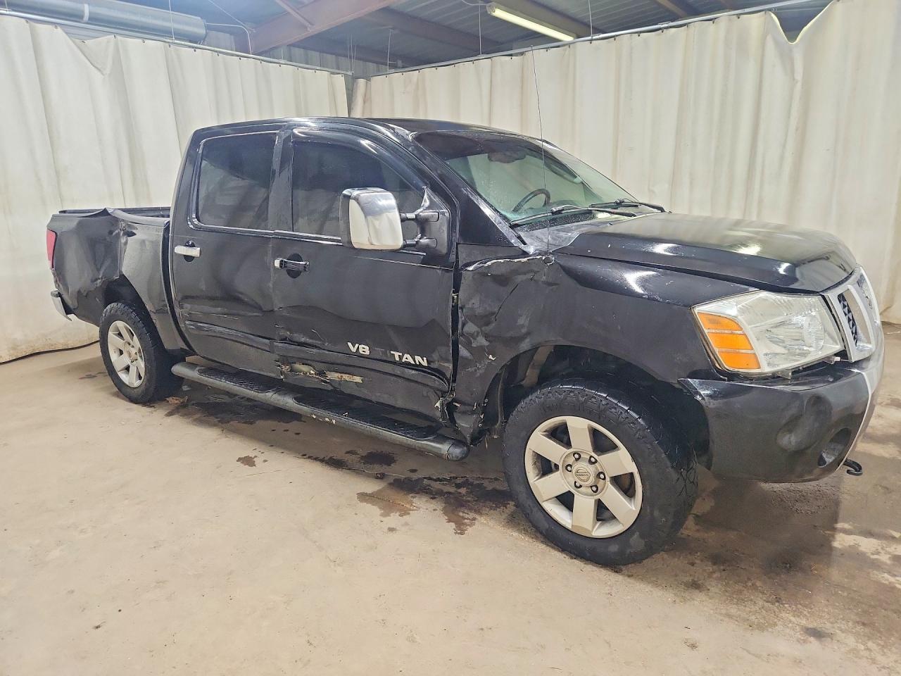 2005 Nissan Titan Xe/se/le Черный vin: 1N6BA07B55N538049