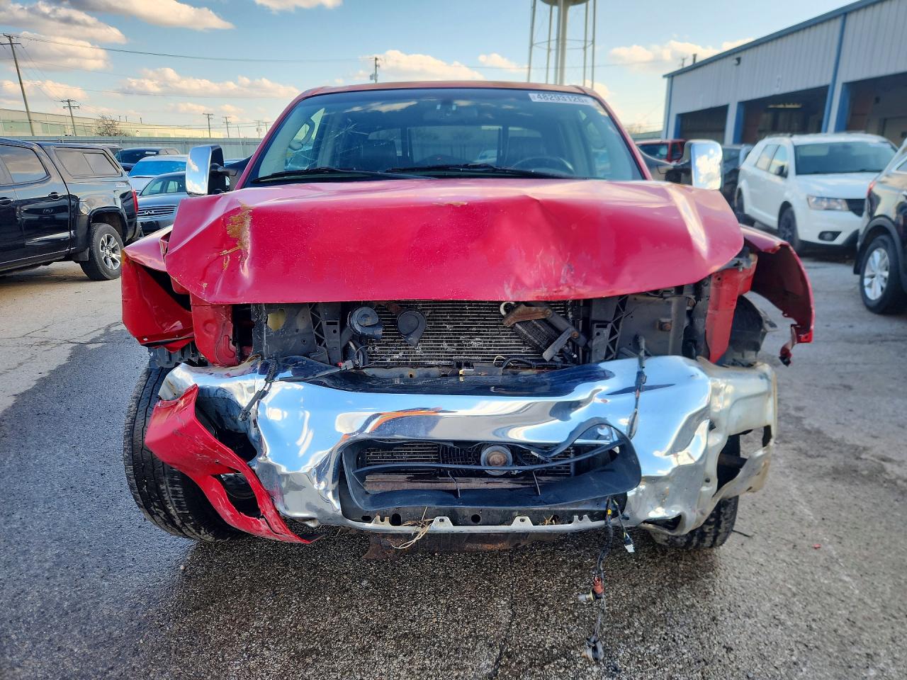 2005 Nissan Titan Xe/se/le Red vin: 1N6BA07B55N573450