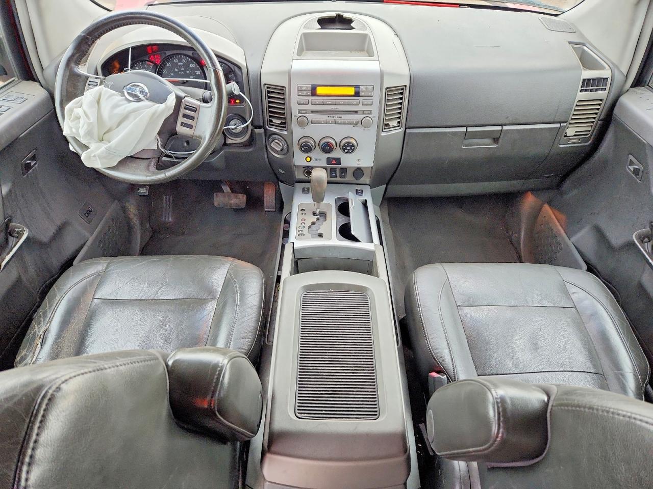 2005 Nissan Titan Xe/se/le Red vin: 1N6BA07B55N573450
