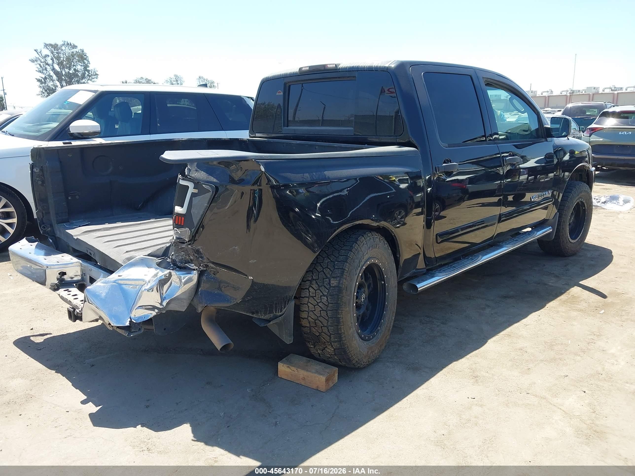 2007 Nissan Titan Se Black vin: 1N6BA07B87N212183