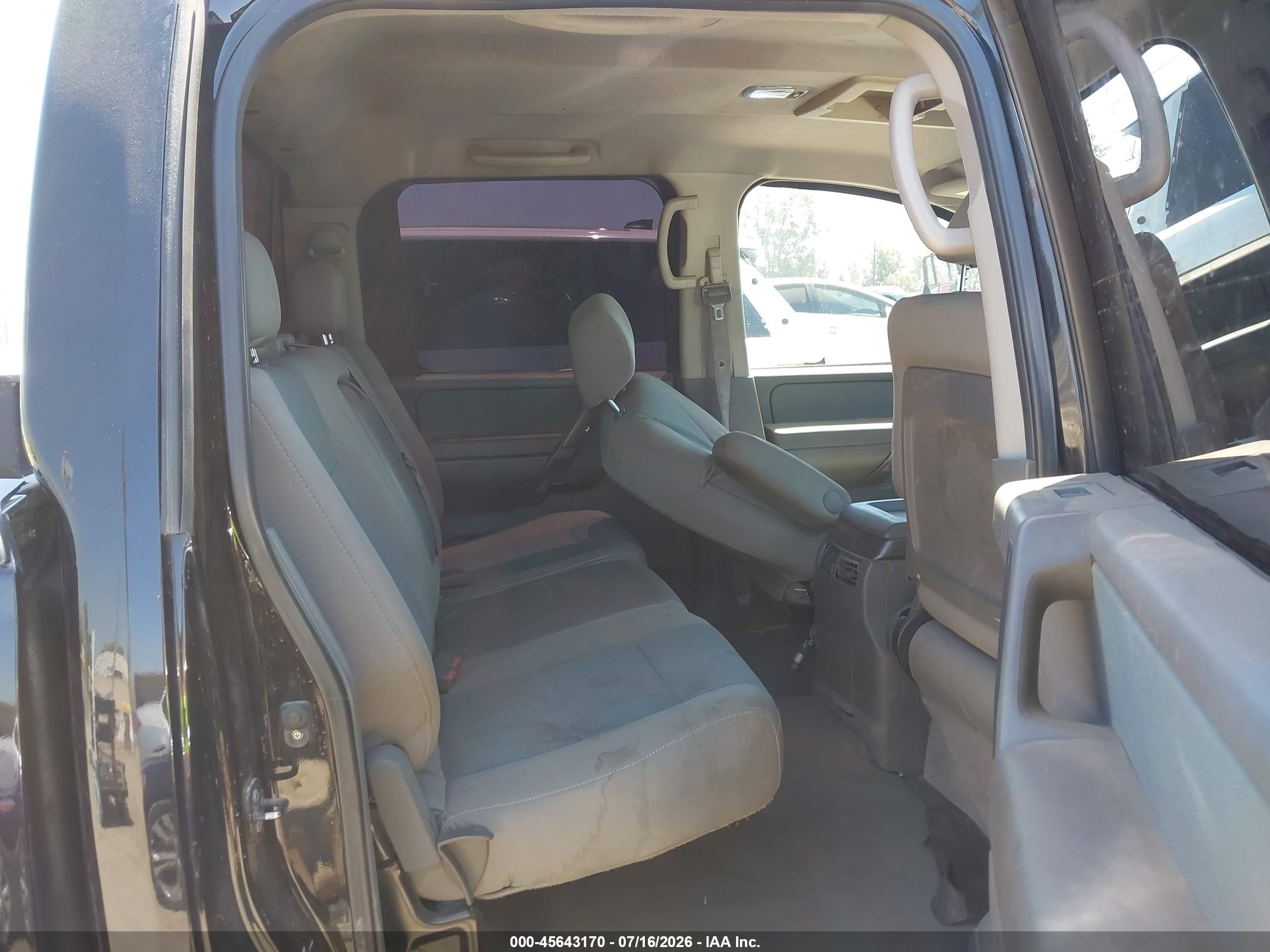 2007 Nissan Titan Se Black vin: 1N6BA07B87N212183