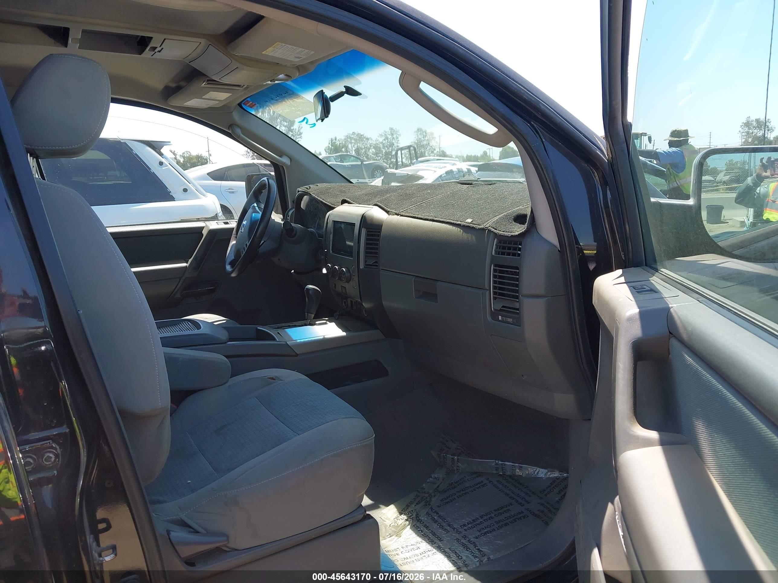 2007 Nissan Titan Se Black vin: 1N6BA07B87N212183