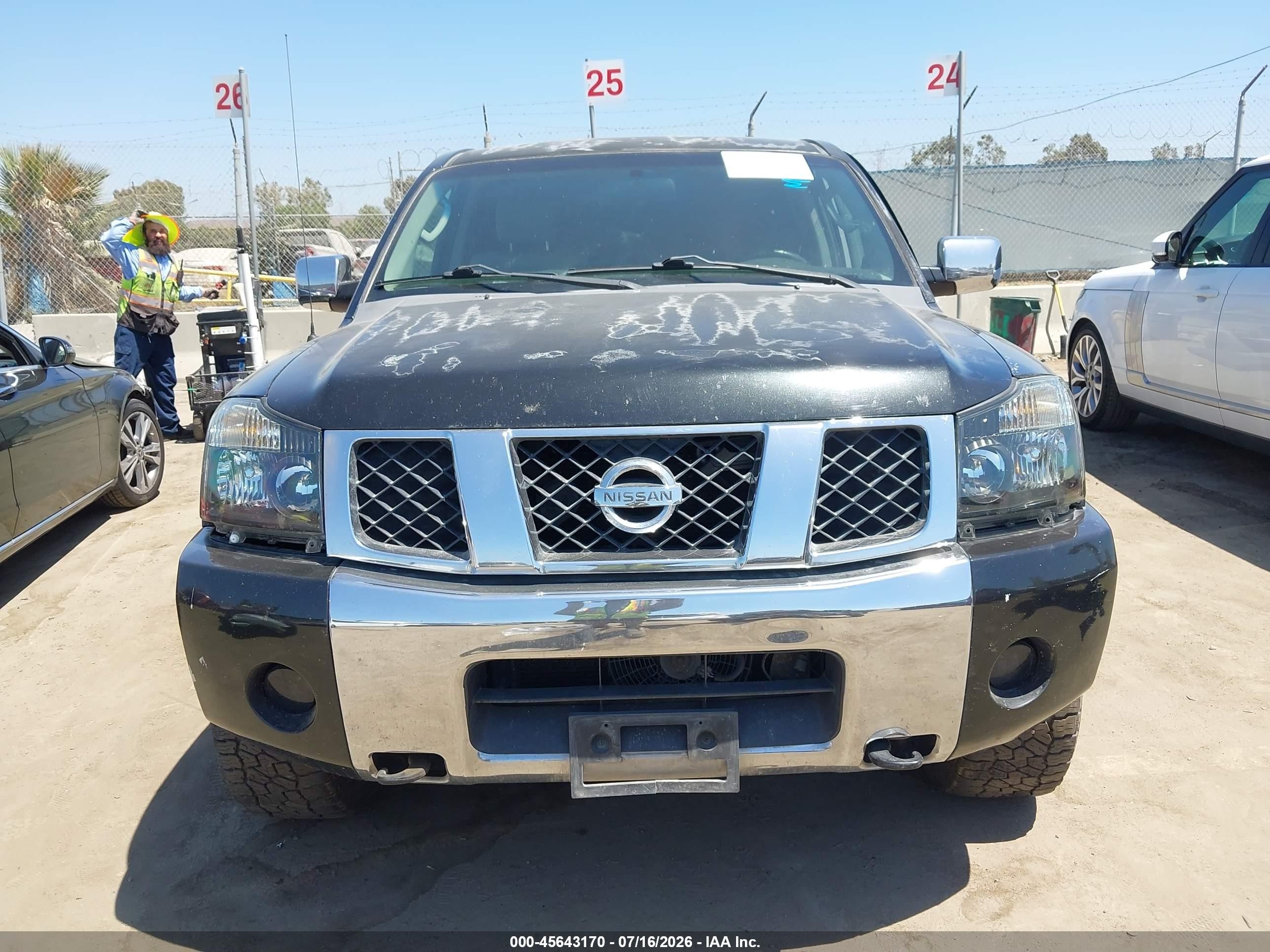 2007 Nissan Titan Se Black vin: 1N6BA07B87N212183