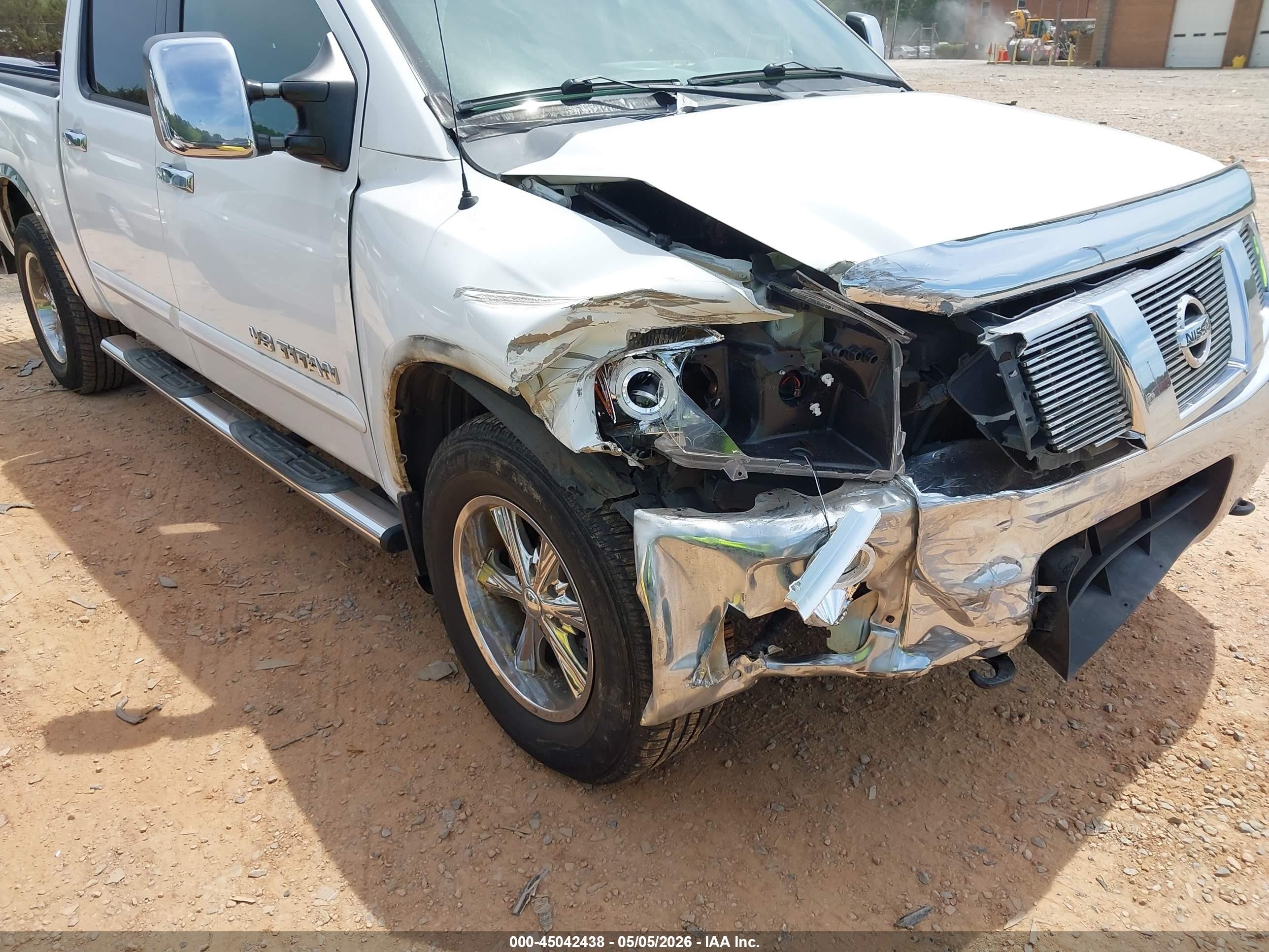 2007 Nissan Titan Le White vin: 1N6BA07B97N220034