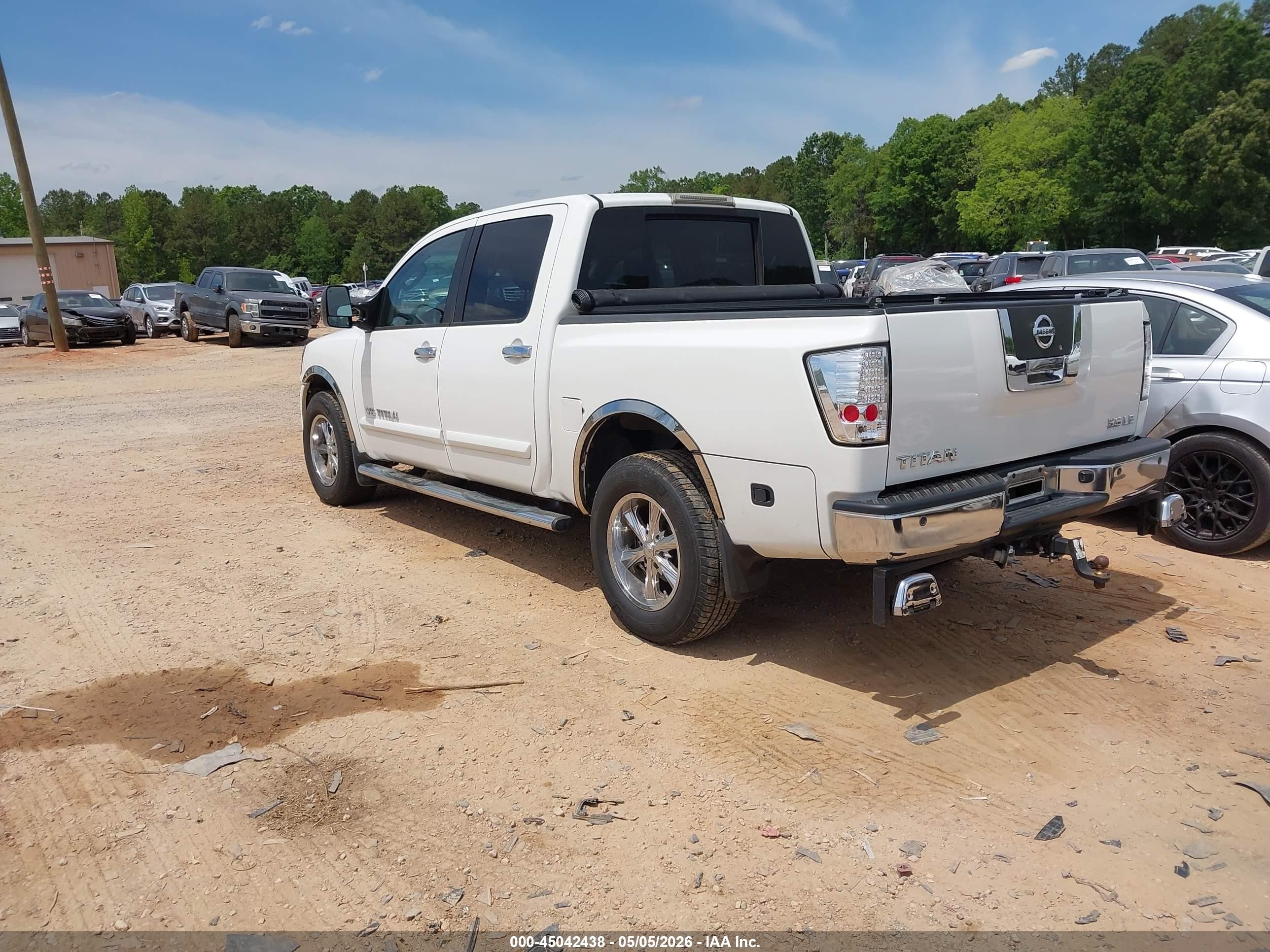 2007 Nissan Titan Le White vin: 1N6BA07B97N220034