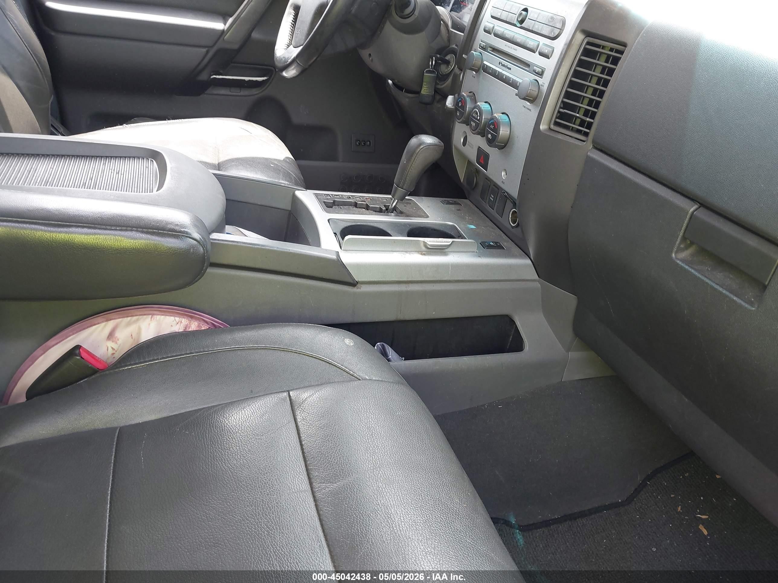 2007 Nissan Titan Le White vin: 1N6BA07B97N220034