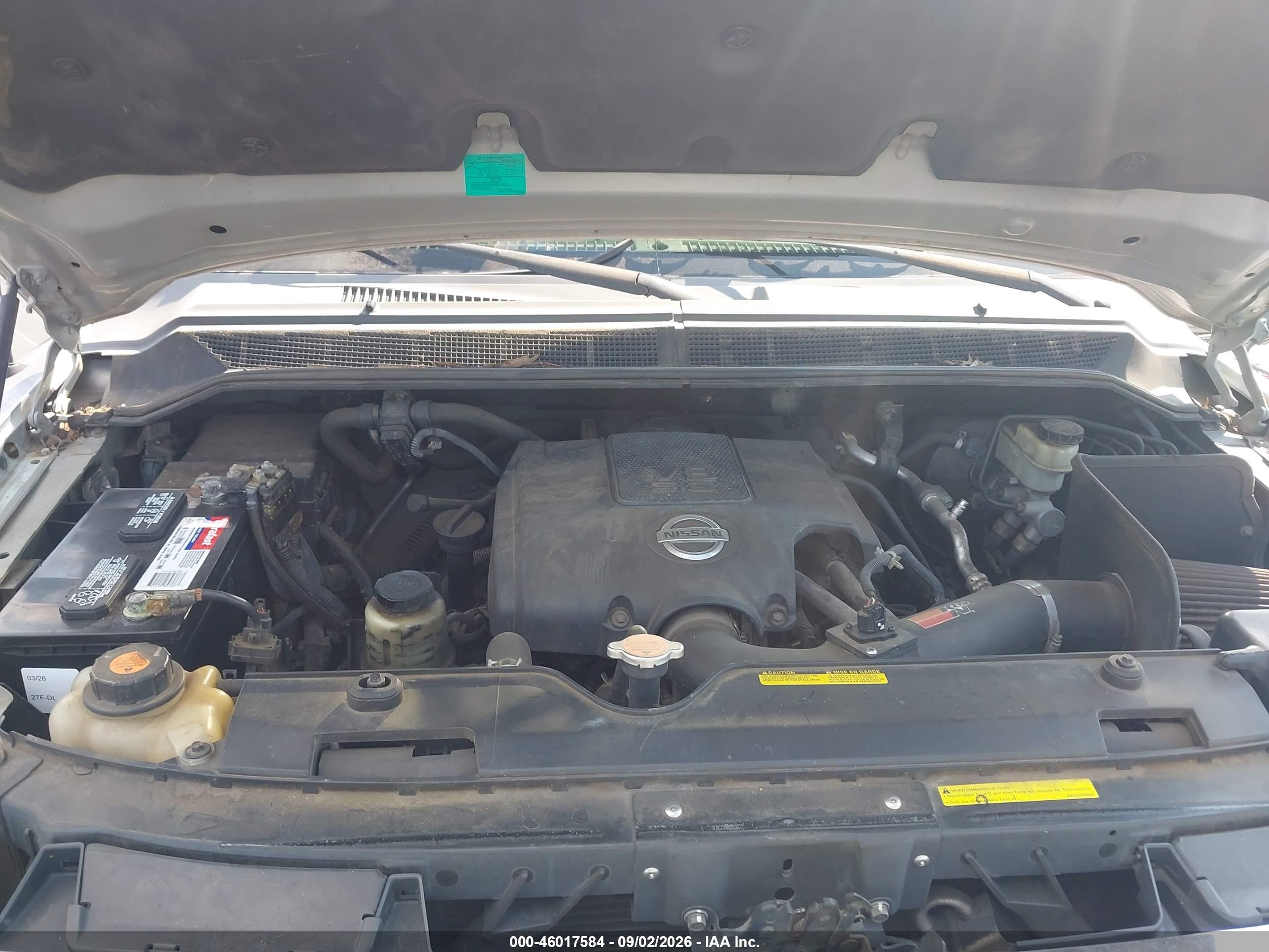 2007 Nissan Titan Le Серебряный vin: 1N6BA07B97N230000