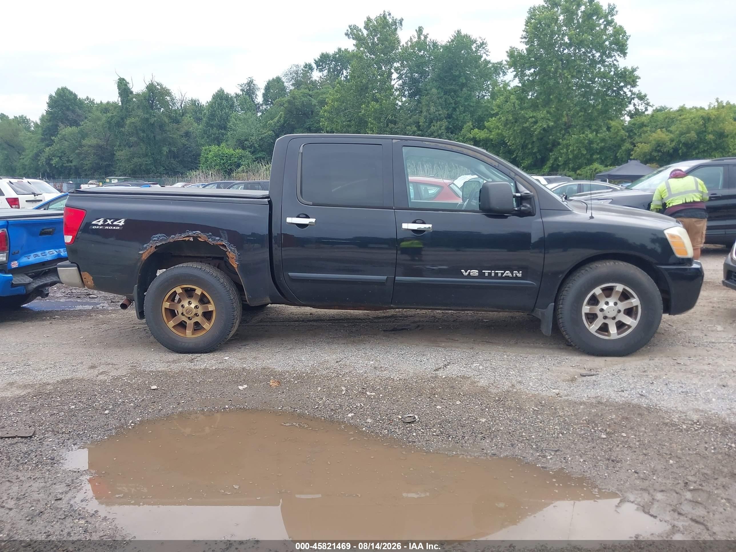 2006 Nissan Titan Se Black vin: 1N6BA07BX6N575647