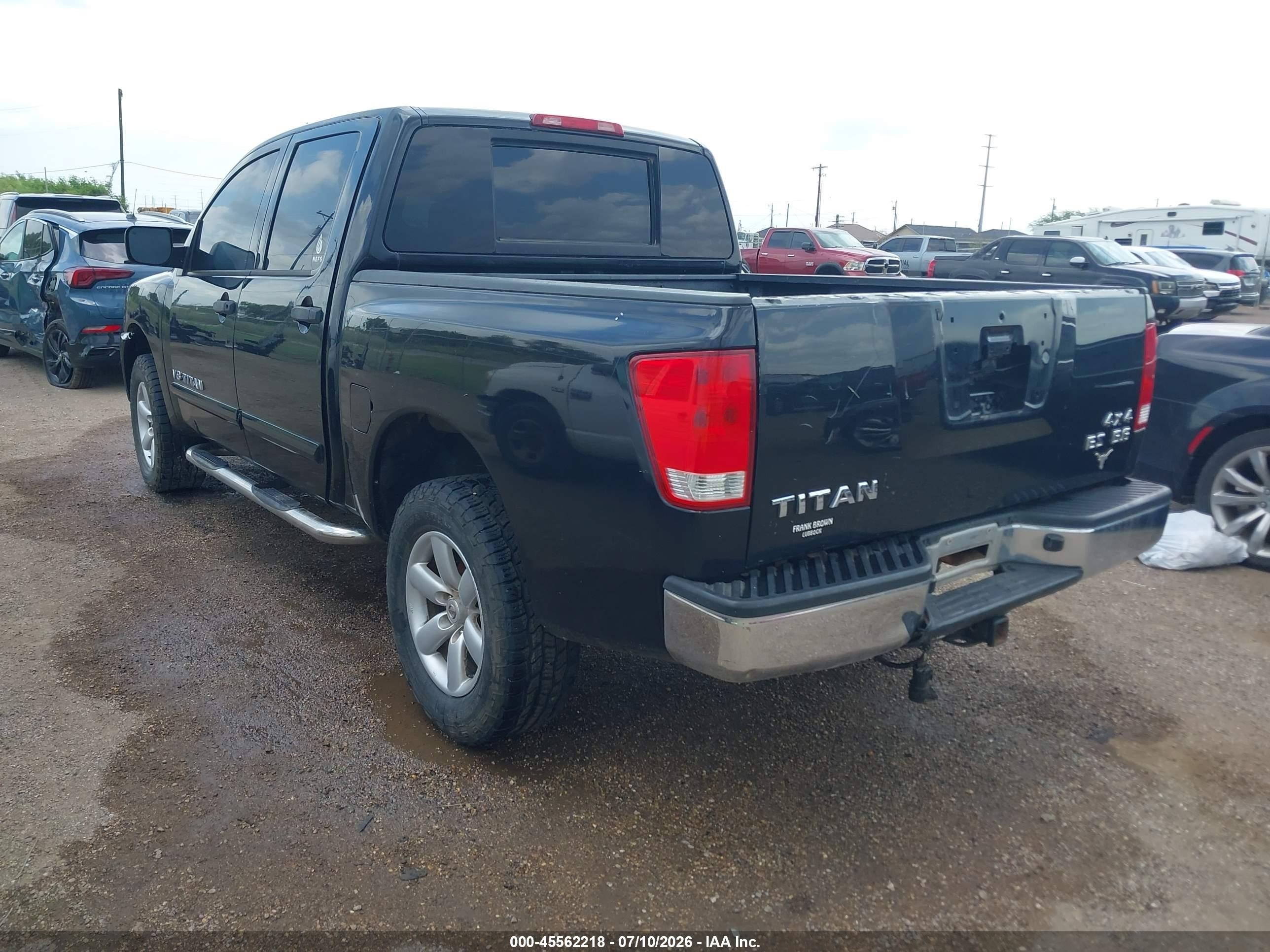2008 Nissan Titan Se Black vin: 1N6BA07C18N300082