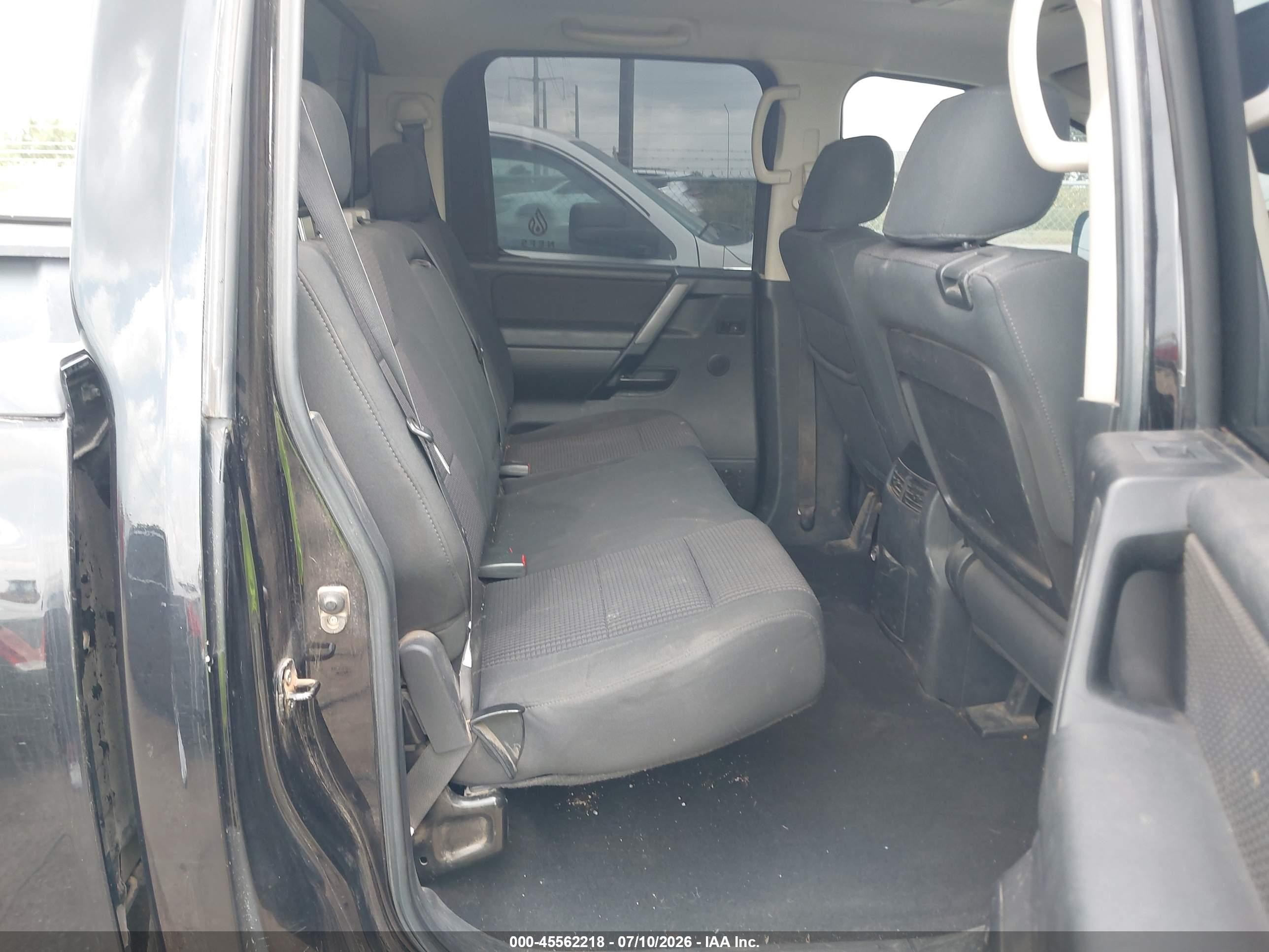 2008 Nissan Titan Se Black vin: 1N6BA07C18N300082