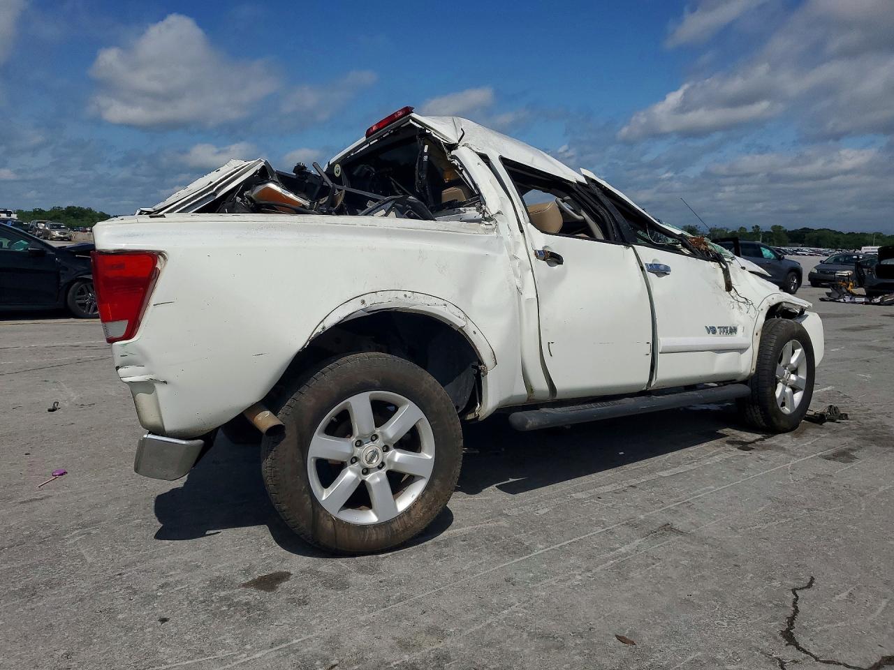 2008 Nissan Titan Xe Ffv Белый vin: 1N6BA07C18N312524