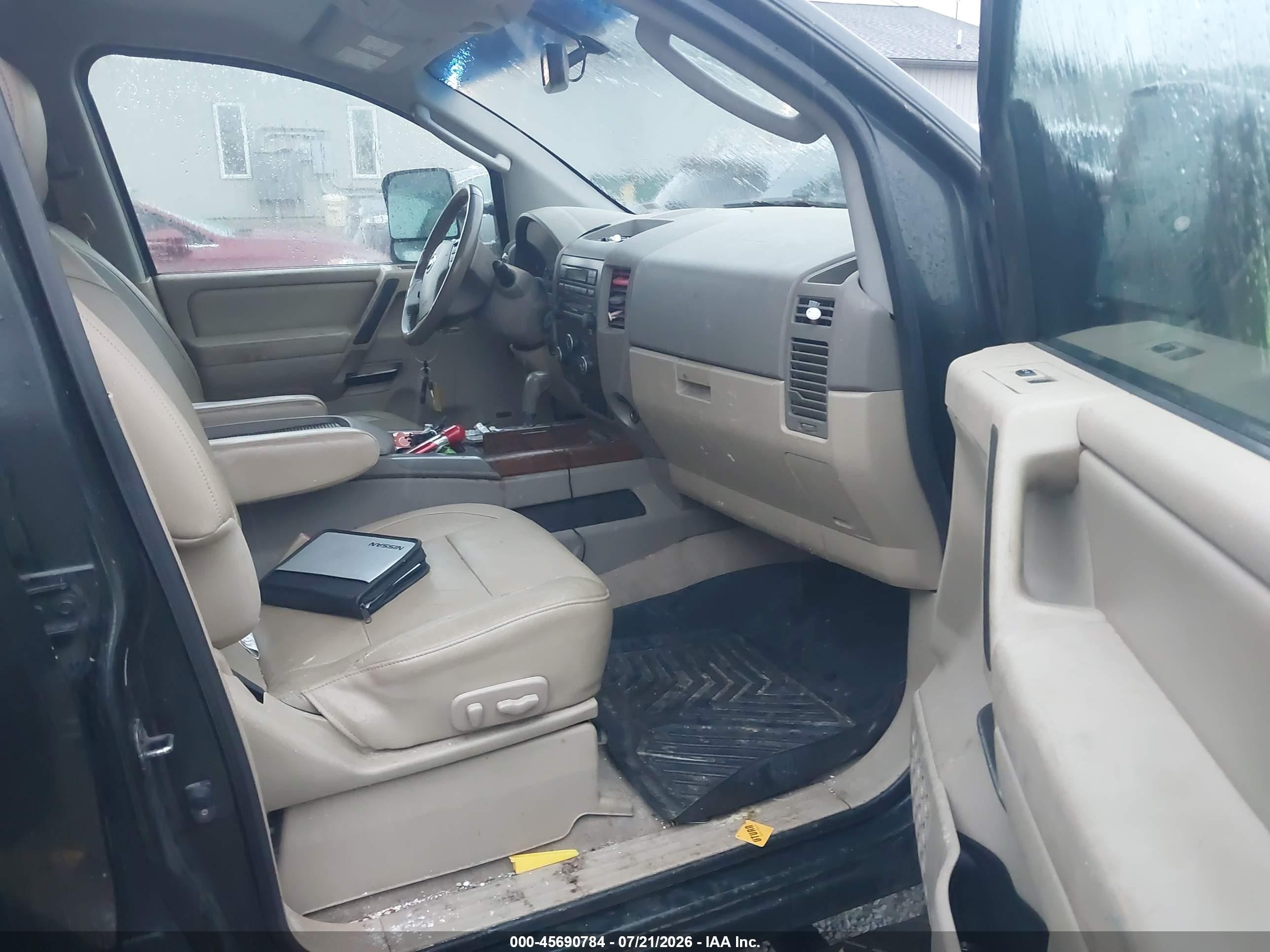 2008 Nissan Titan Le Gray vin: 1N6BA07C28N334046