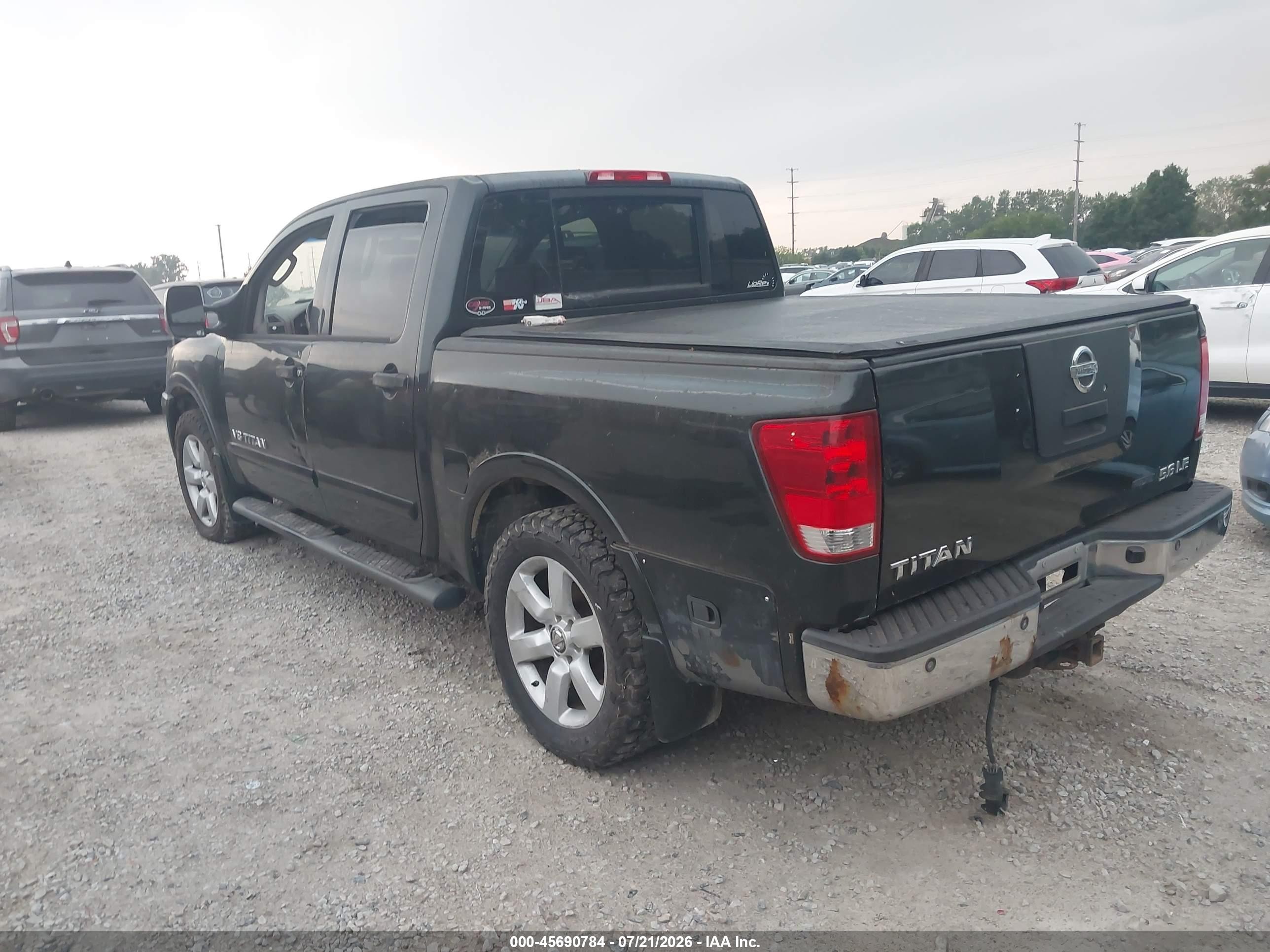 2008 Nissan Titan Le Gray vin: 1N6BA07C28N334046