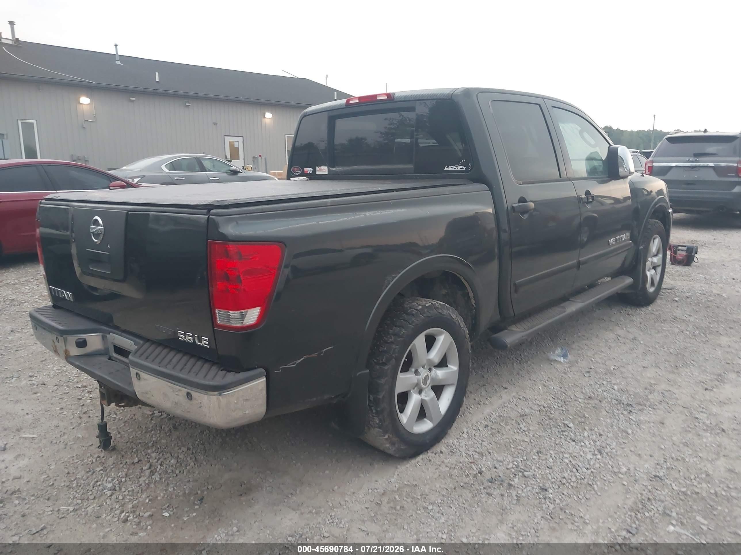 2008 Nissan Titan Le Gray vin: 1N6BA07C28N334046