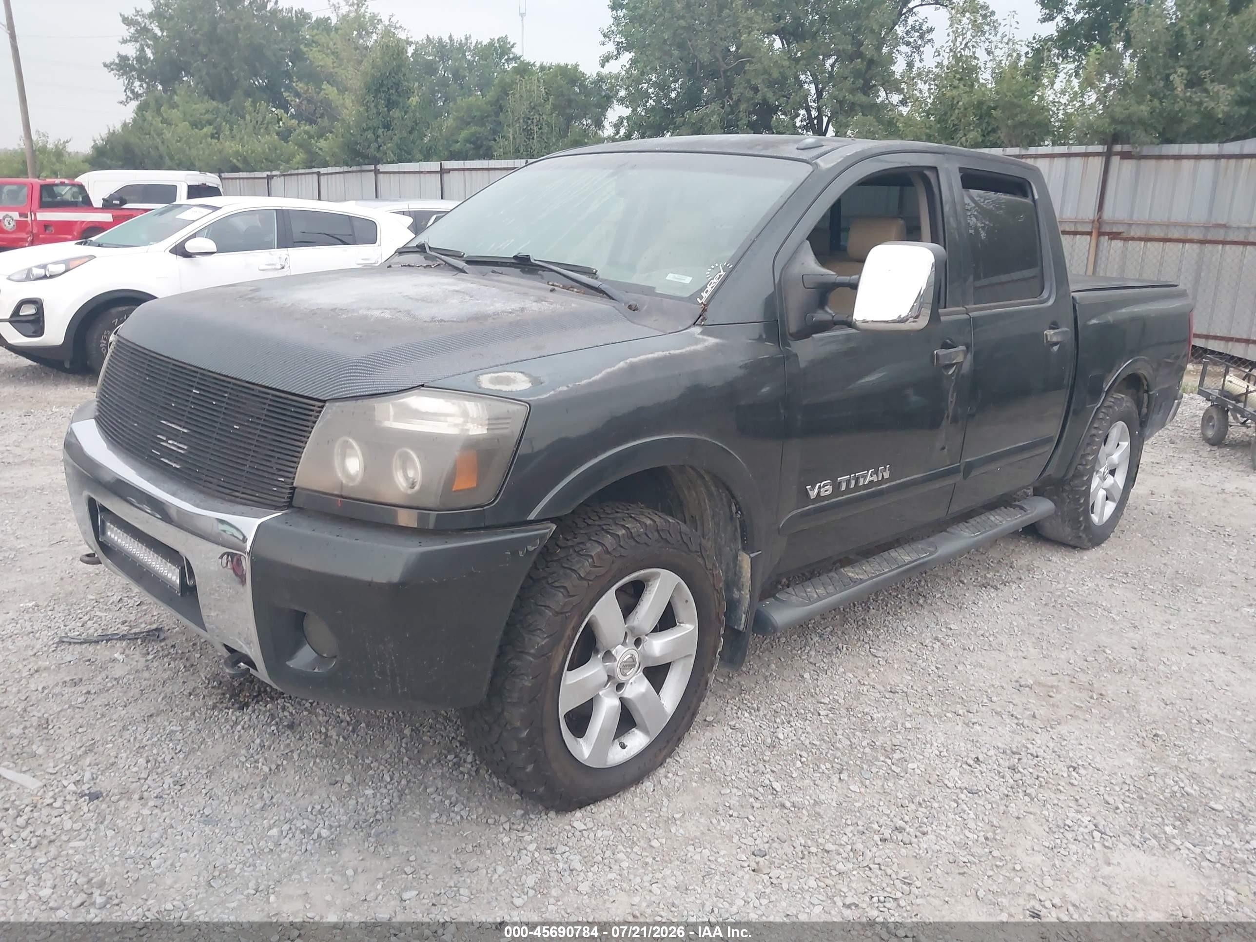 2008 Nissan Titan Le Gray vin: 1N6BA07C28N334046