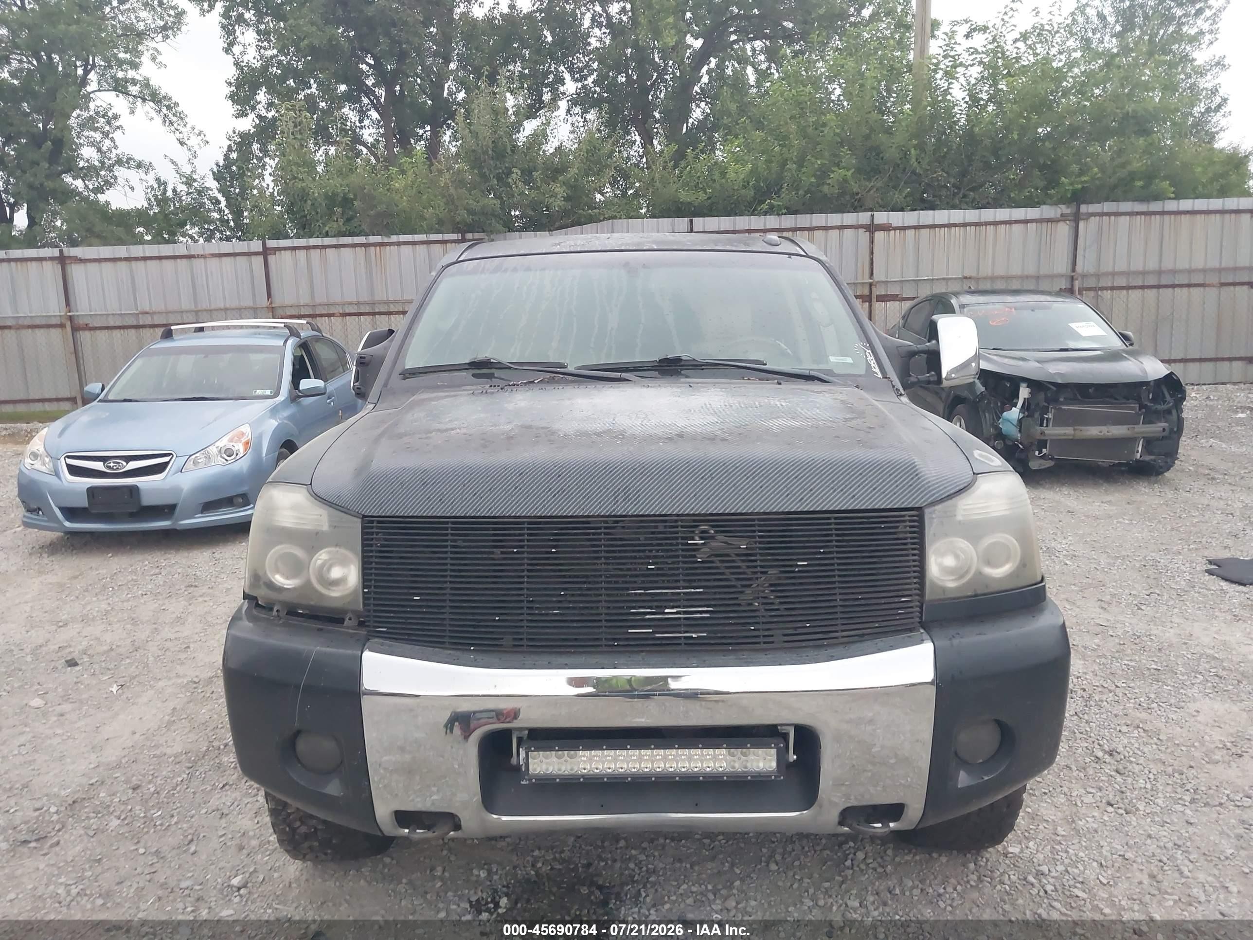 2008 Nissan Titan Le Gray vin: 1N6BA07C28N334046
