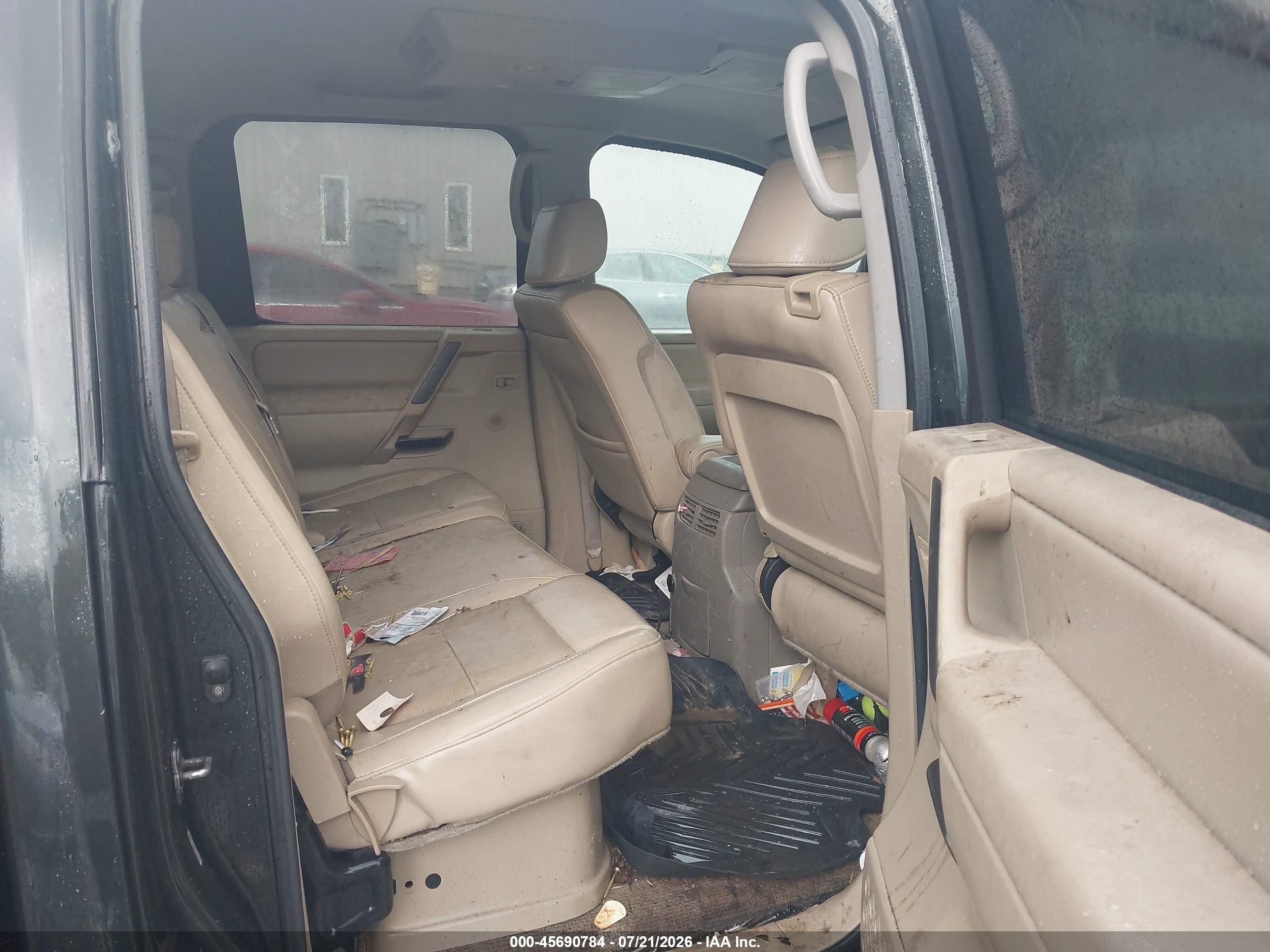 2008 Nissan Titan Le Gray vin: 1N6BA07C28N334046