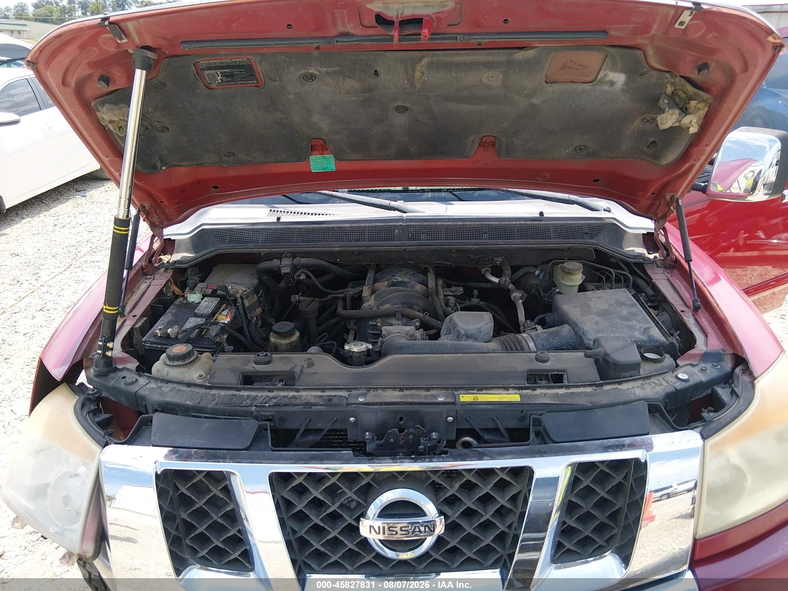 2008 Nissan Titan Le Red vin: 1N6BA07C48N310573