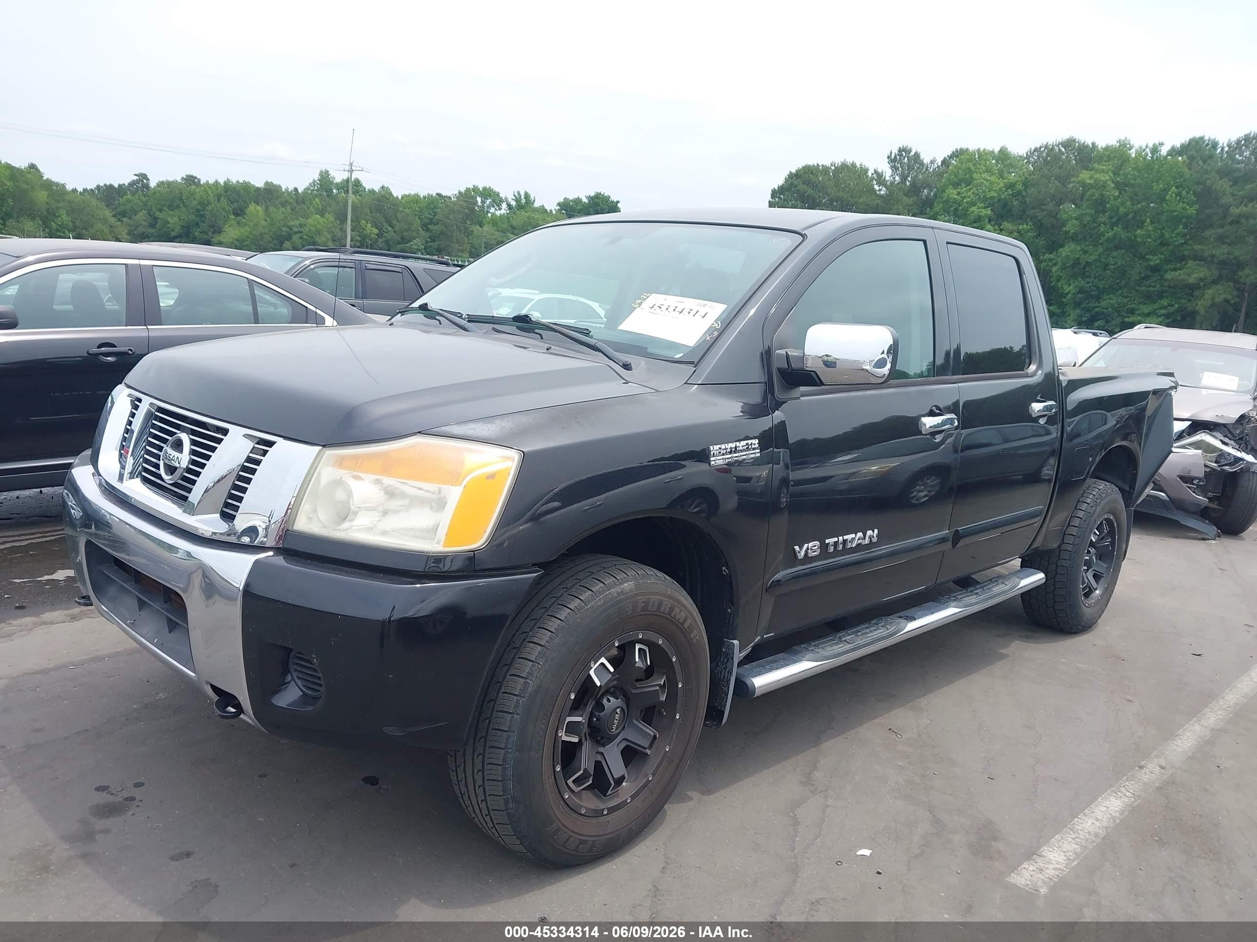 2009 Nissan Titan Se Black vin: 1N6BA07C49N319596