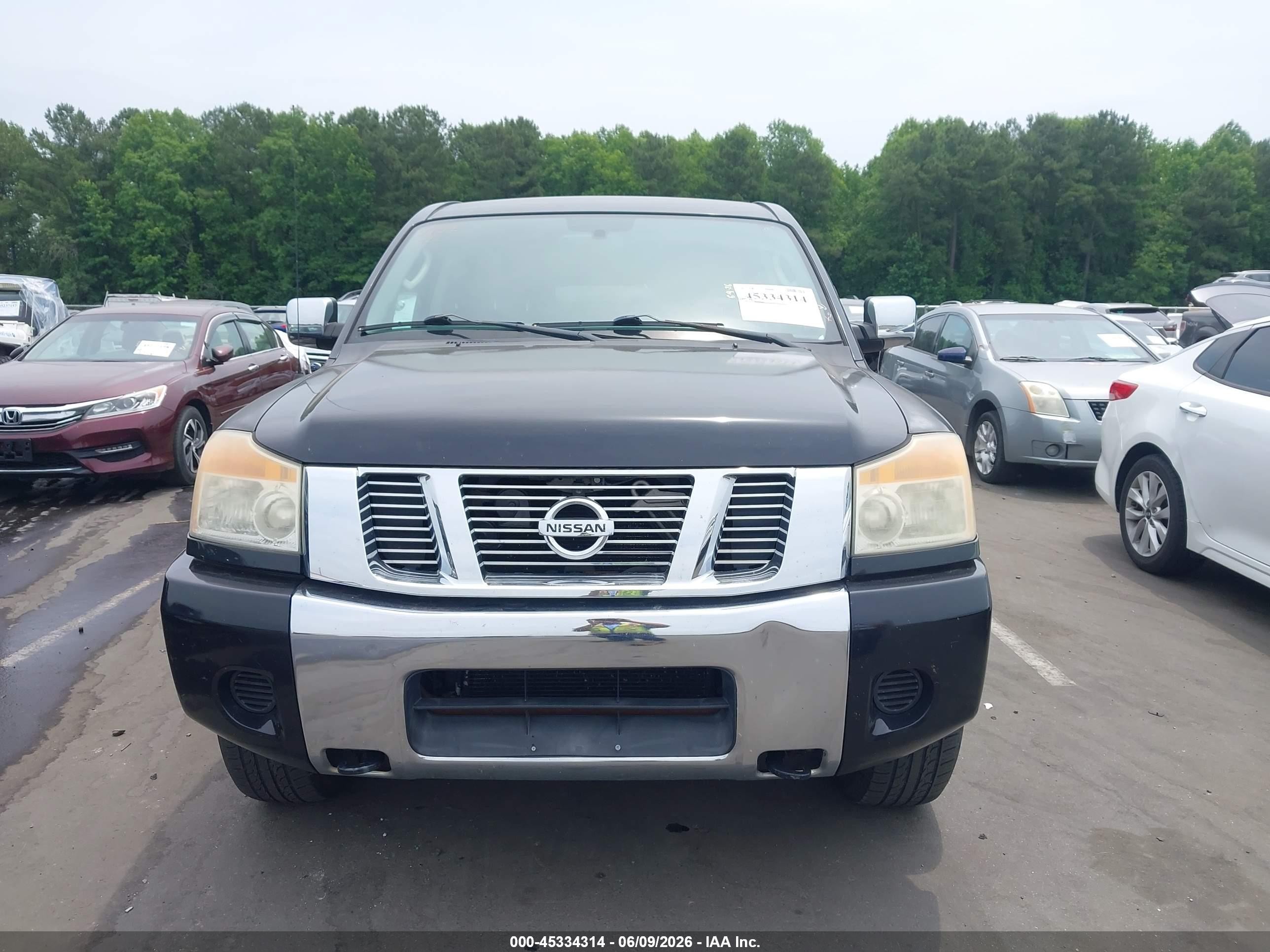 2009 Nissan Titan Se Black vin: 1N6BA07C49N319596