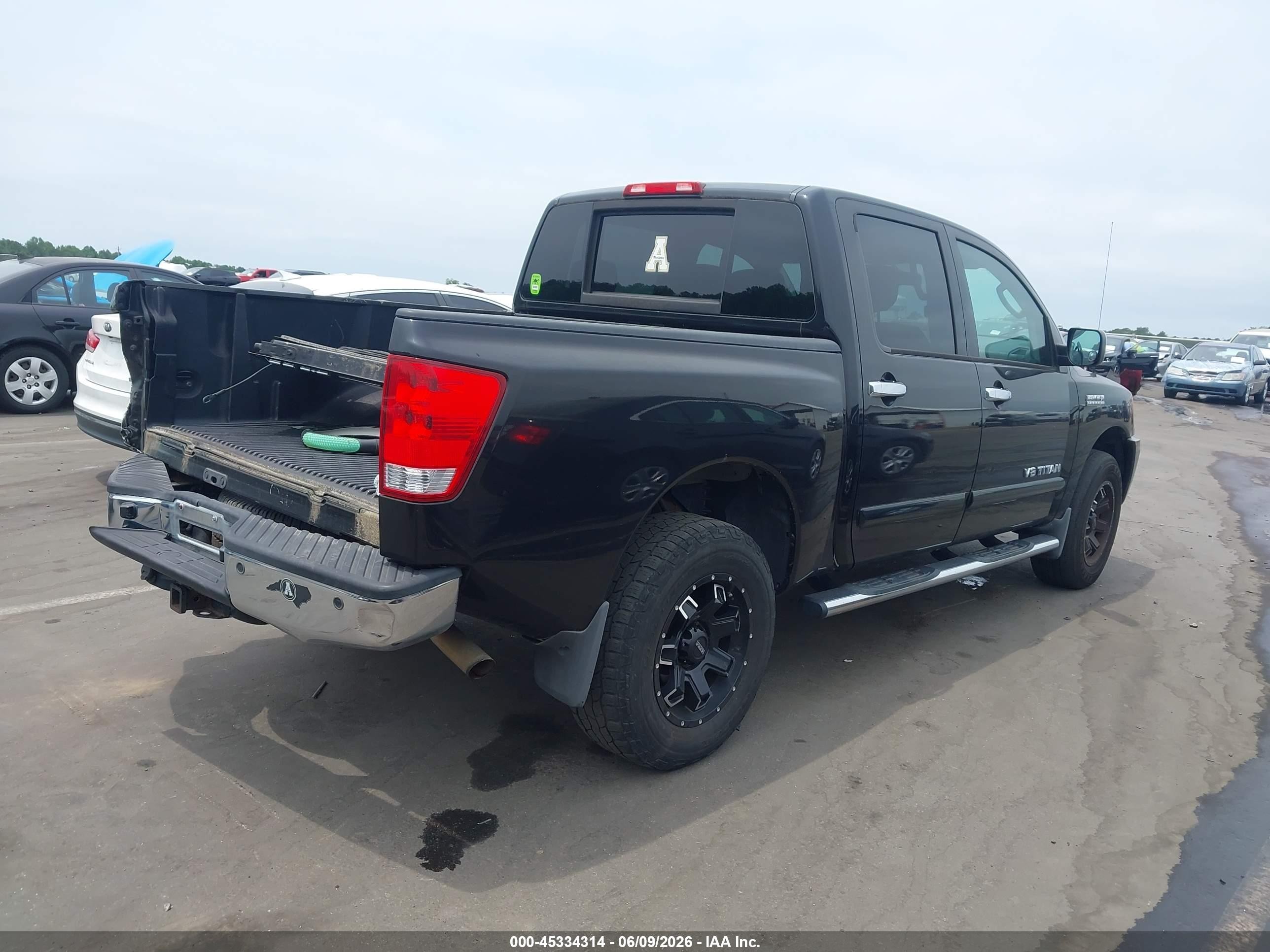 2009 Nissan Titan Se Black vin: 1N6BA07C49N319596