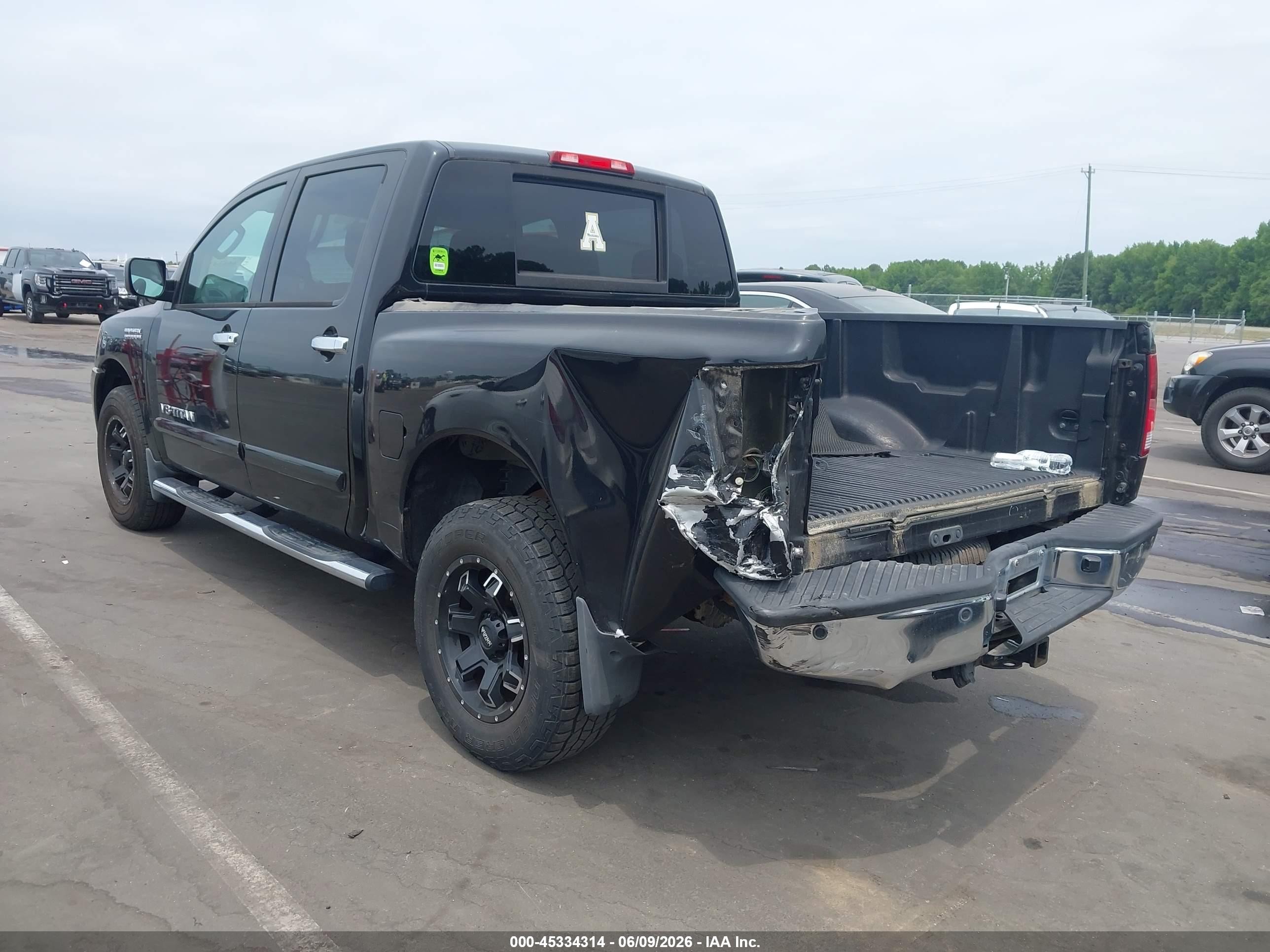 2009 Nissan Titan Se Black vin: 1N6BA07C49N319596