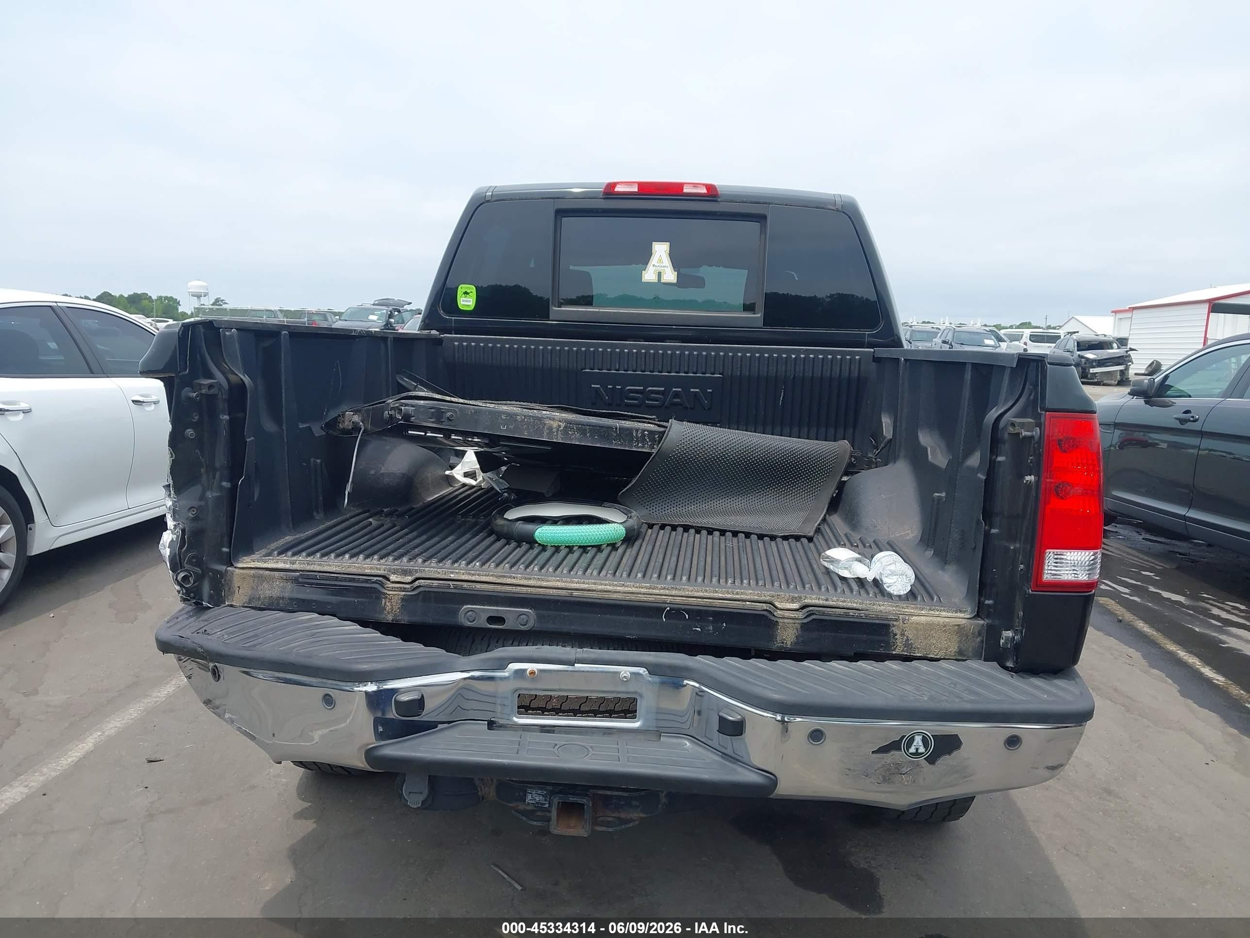2009 Nissan Titan Se Black vin: 1N6BA07C49N319596