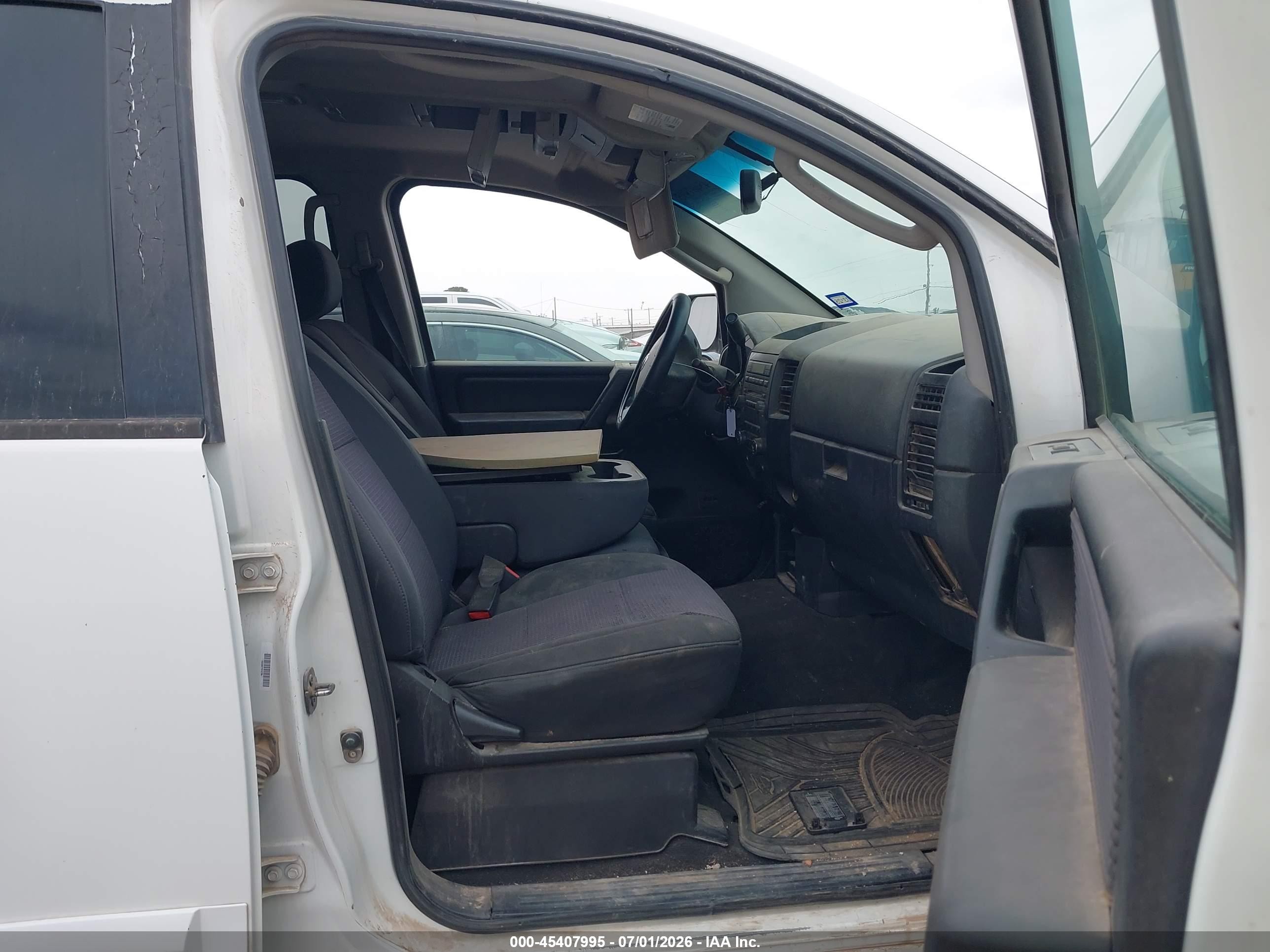 2008 Nissan Titan Xe White vin: 1N6BA07C58N346496