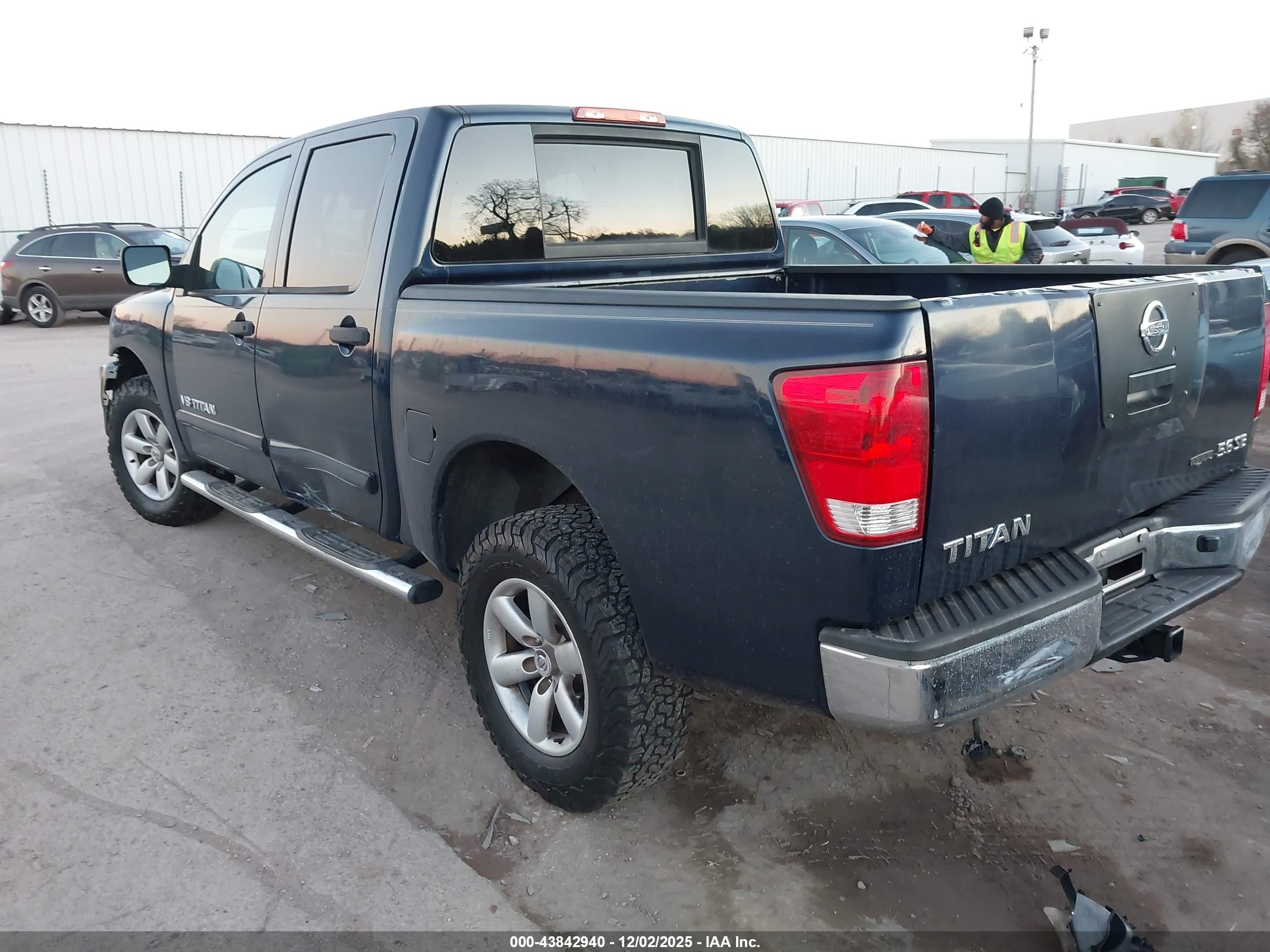 2009 Nissan Titan Se Blue vin: 1N6BA07C59N304332
