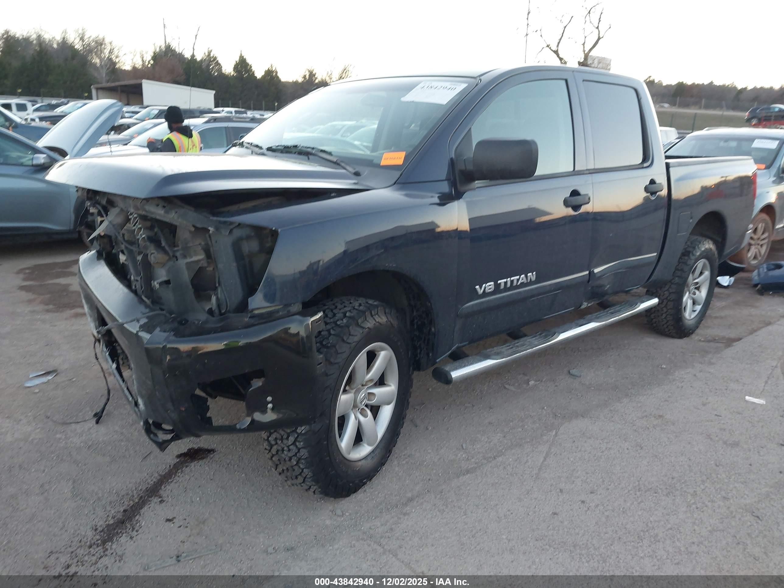 2009 Nissan Titan Se Blue vin: 1N6BA07C59N304332