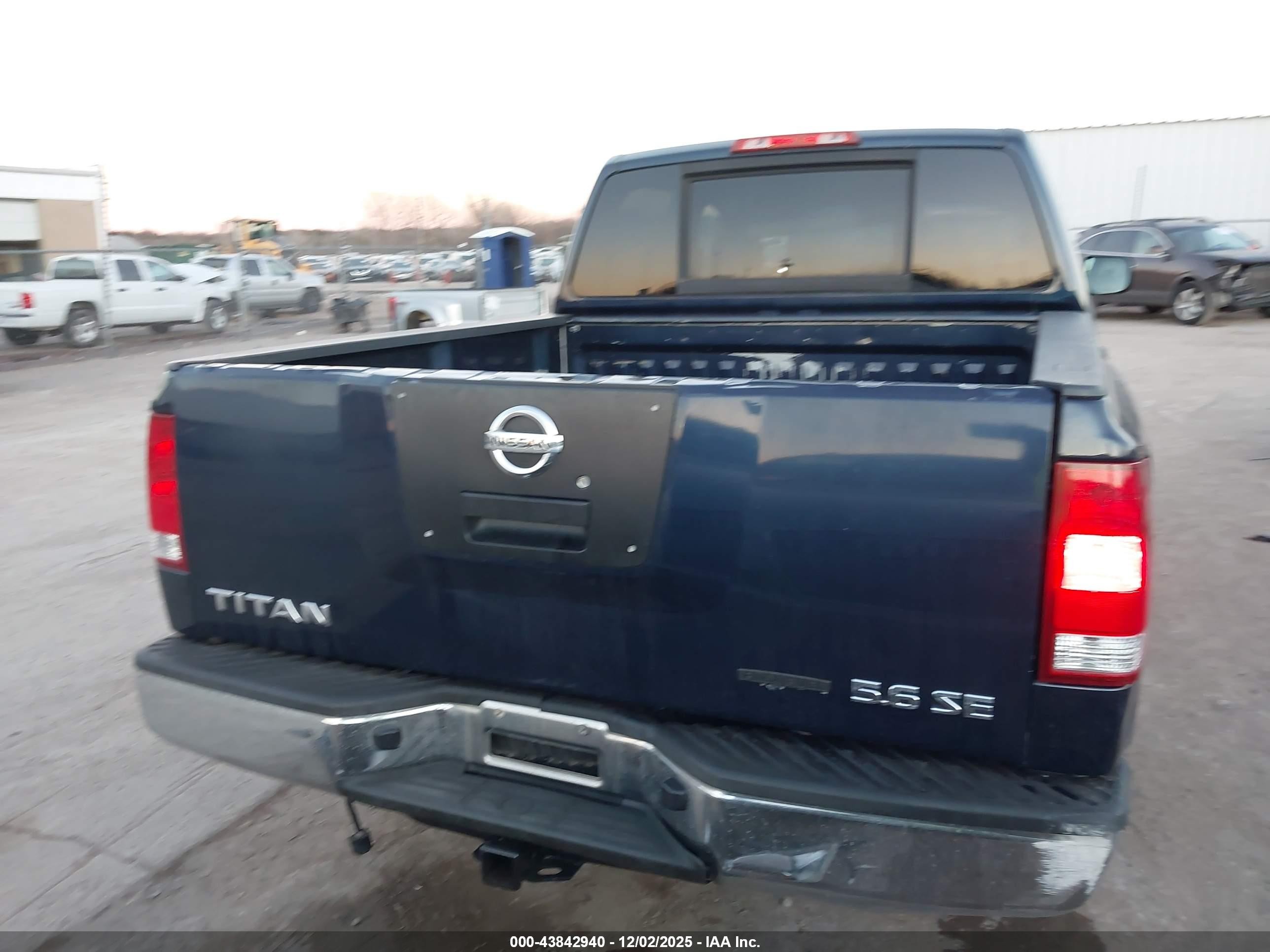2009 Nissan Titan Se Blue vin: 1N6BA07C59N304332