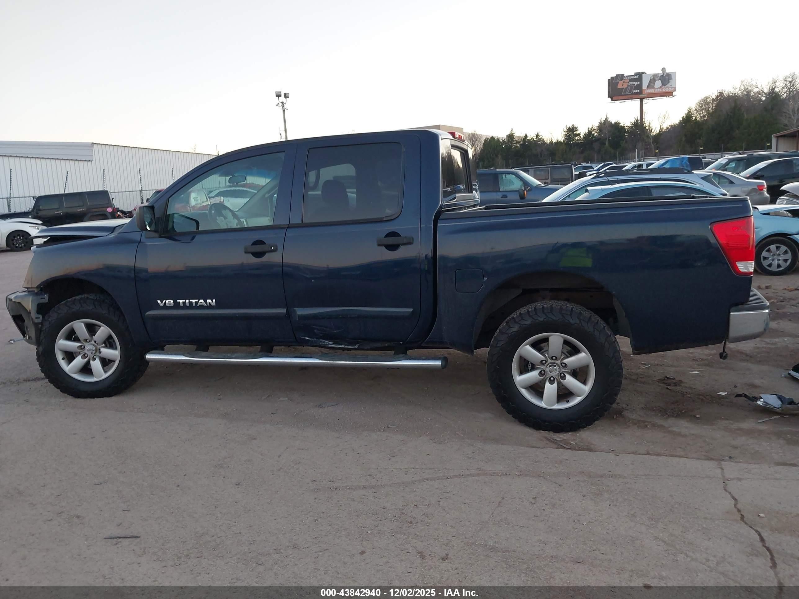 2009 Nissan Titan Se Blue vin: 1N6BA07C59N304332
