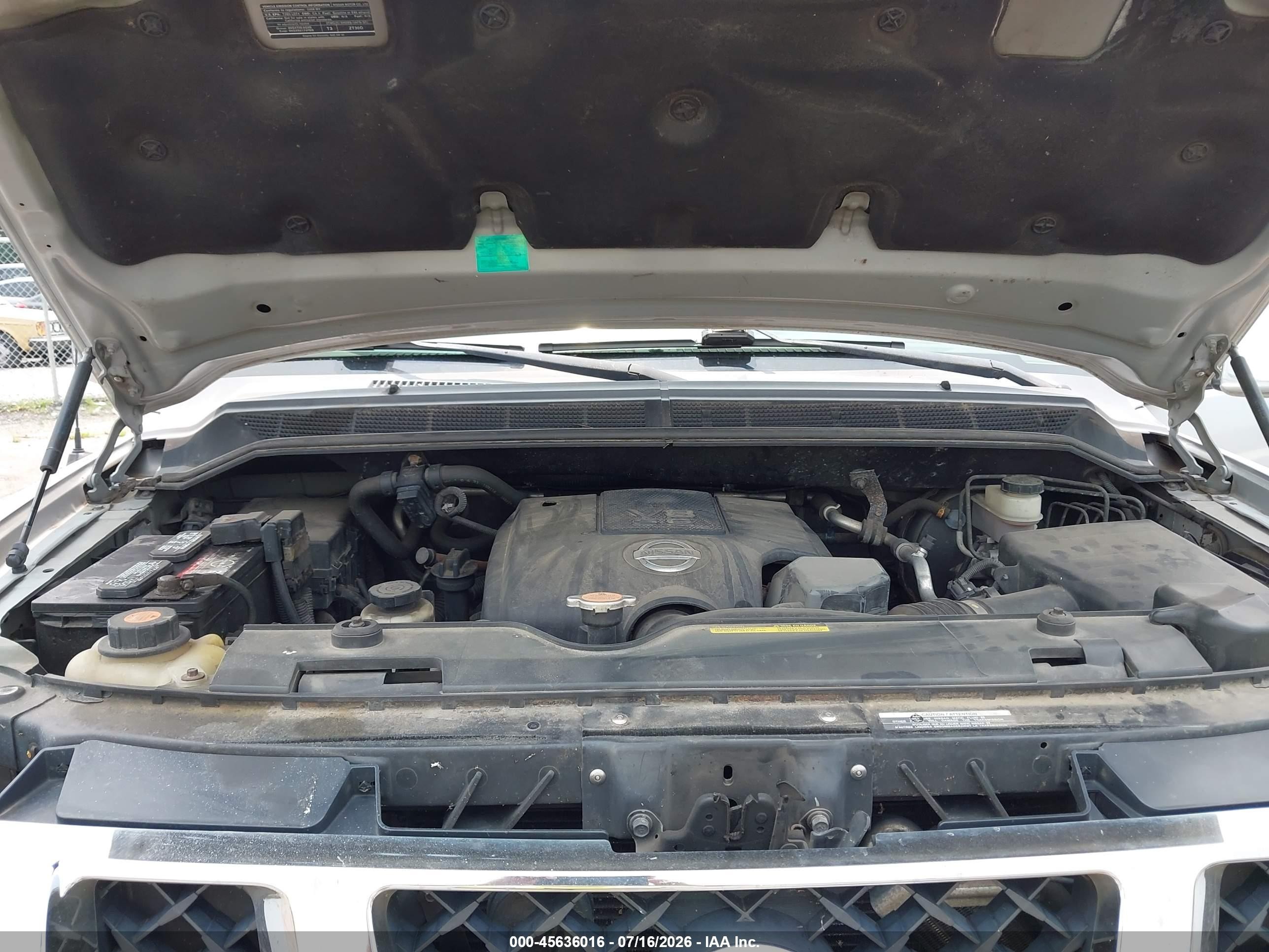 2009 Nissan Titan Le Silver vin: 1N6BA07C89N303479