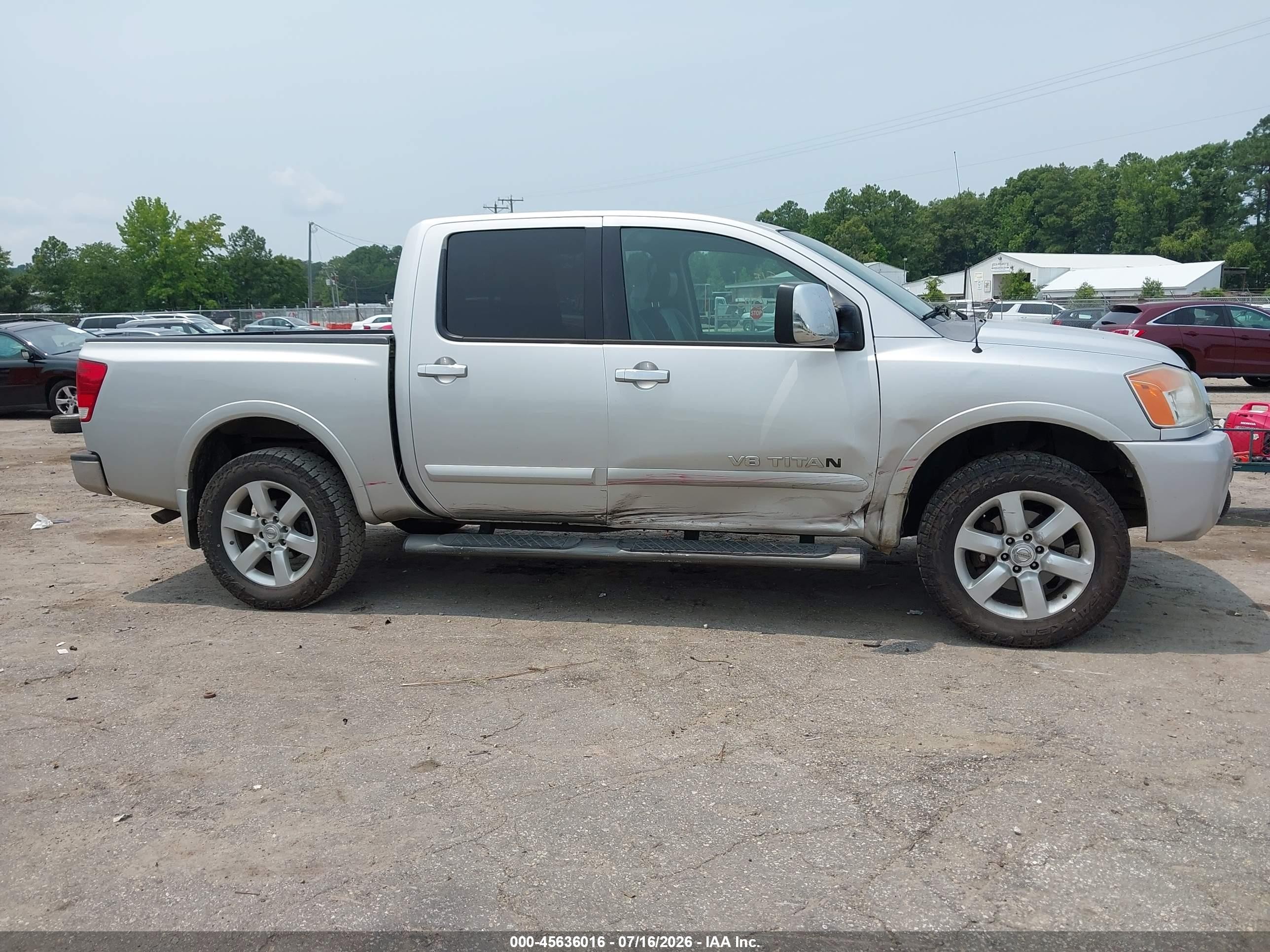 2009 Nissan Titan Le Silver vin: 1N6BA07C89N303479