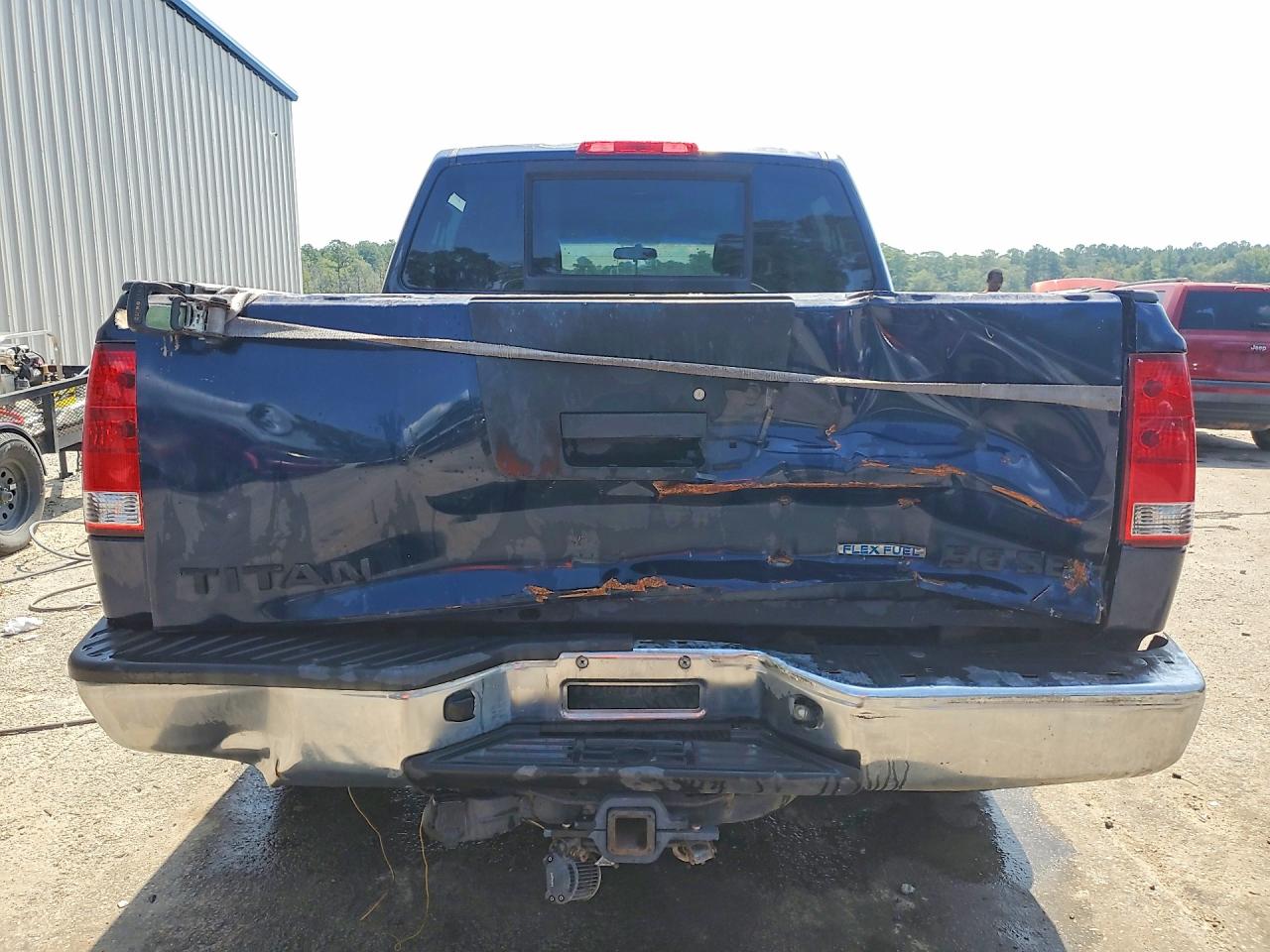 2008 Nissan Titan Xe Ffv Blue vin: 1N6BA07D08N343451