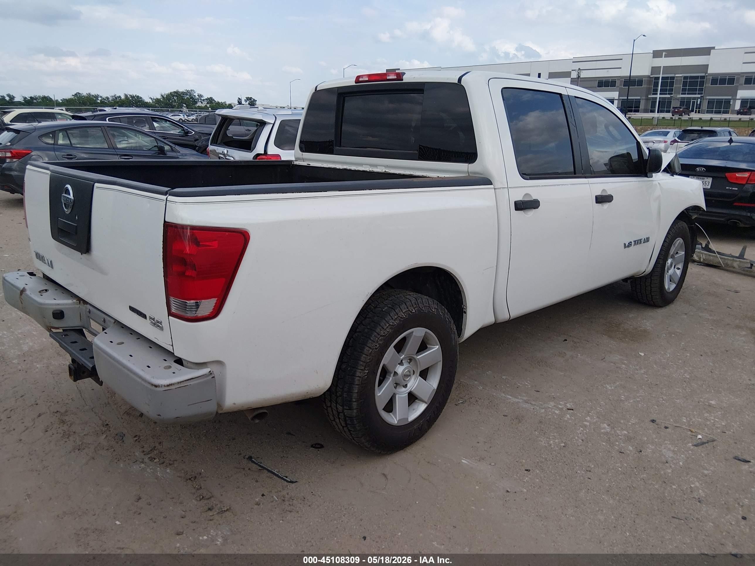 2009 Nissan Titan Xe White vin: 1N6BA07D09N310208