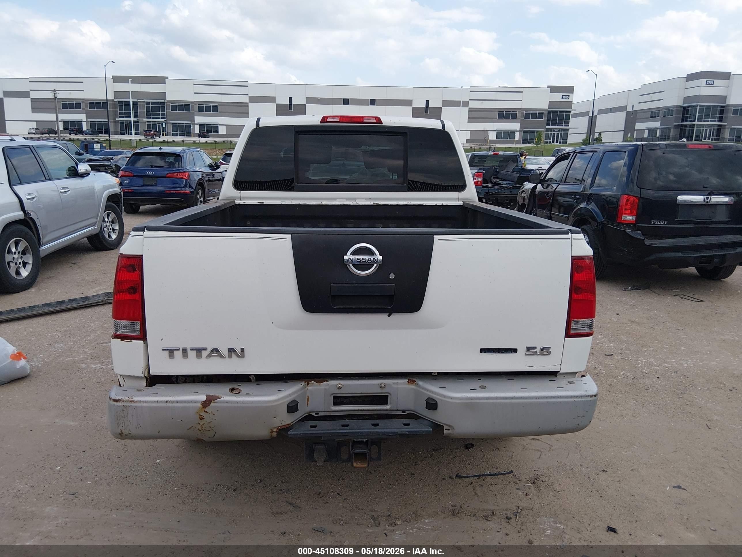 2009 Nissan Titan Xe White vin: 1N6BA07D09N310208