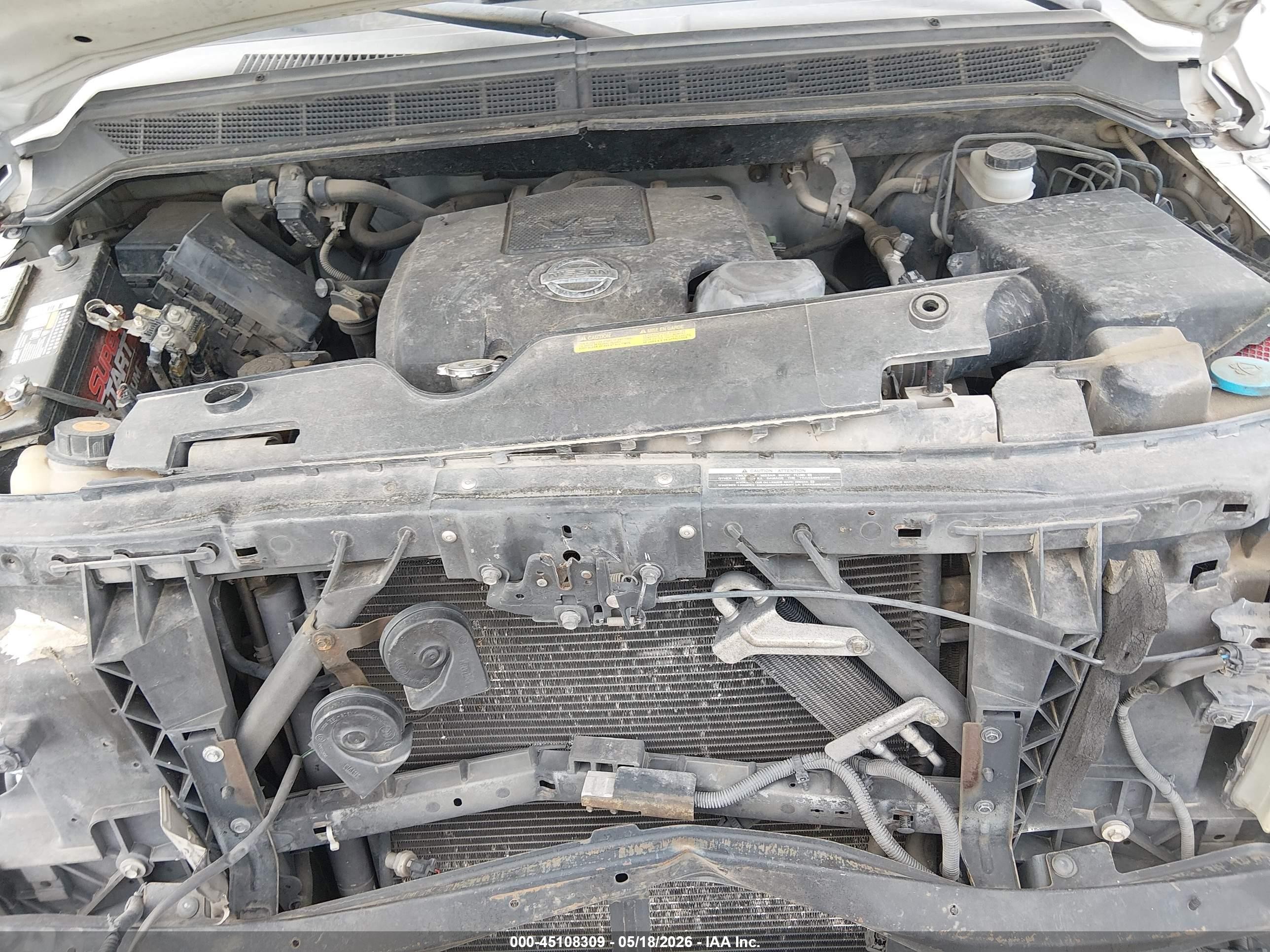 2009 Nissan Titan Xe White vin: 1N6BA07D09N310208