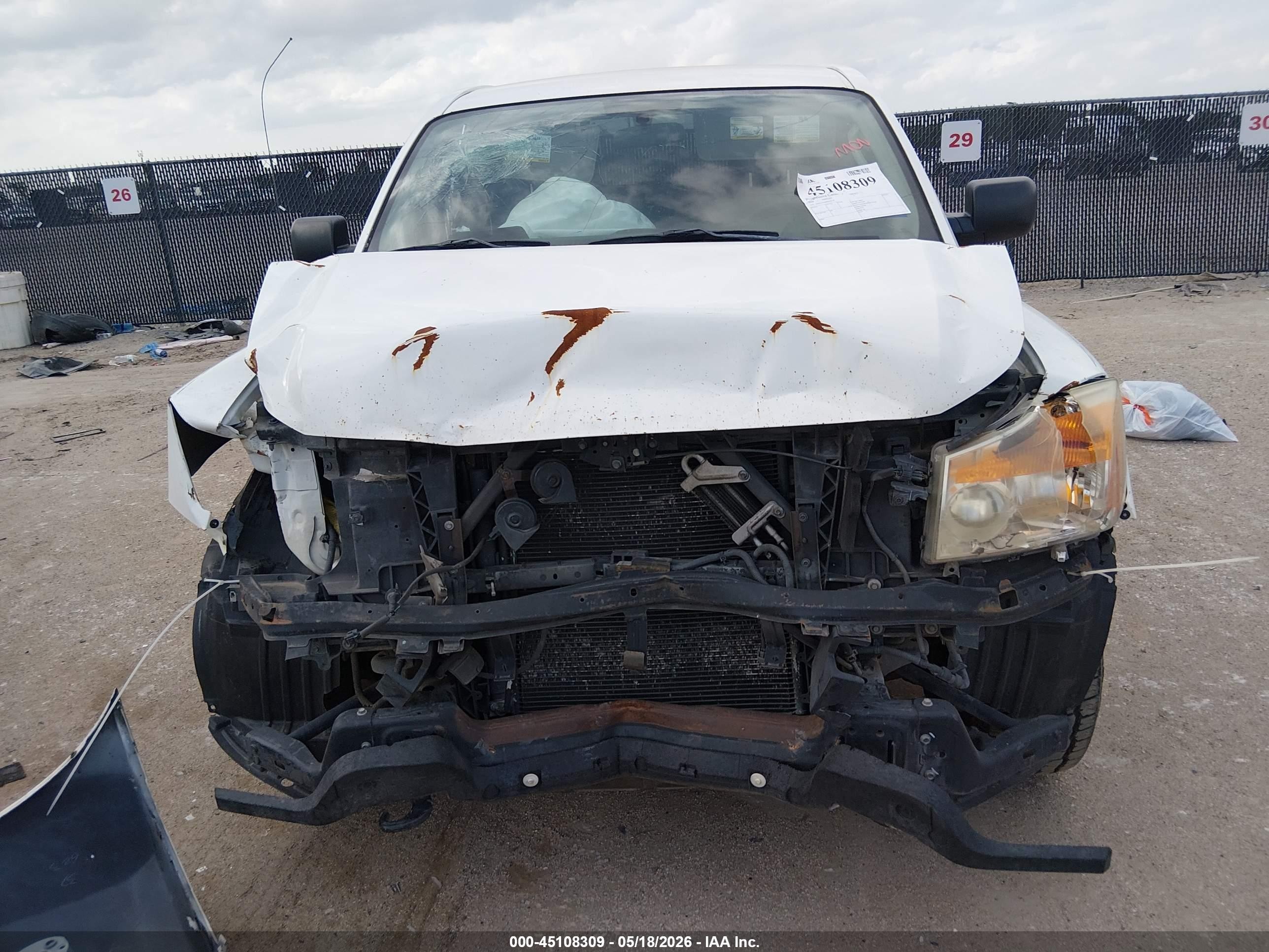 2009 Nissan Titan Xe White vin: 1N6BA07D09N310208