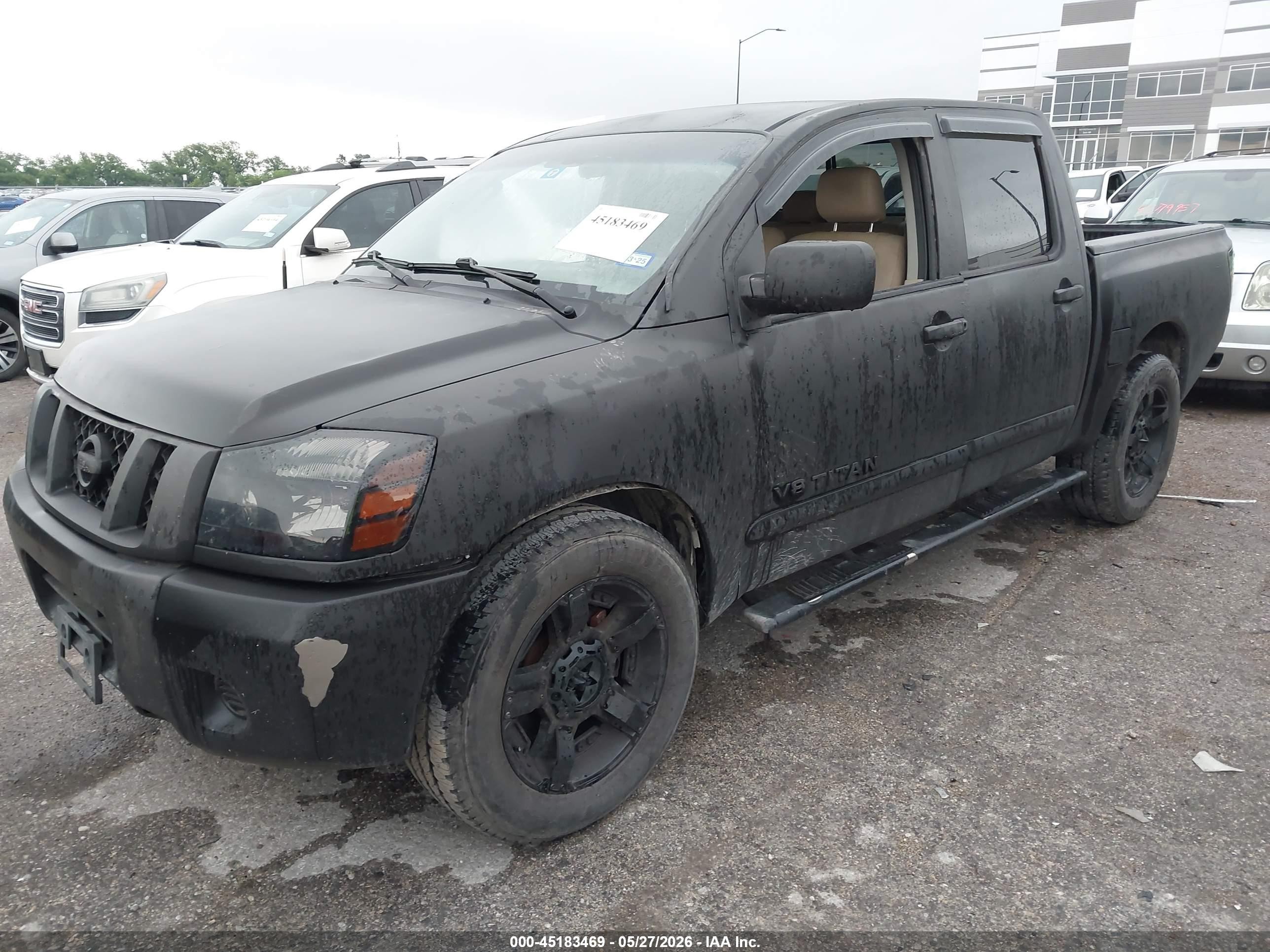 2009 Nissan Titan Se Black vin: 1N6BA07D19N307589
