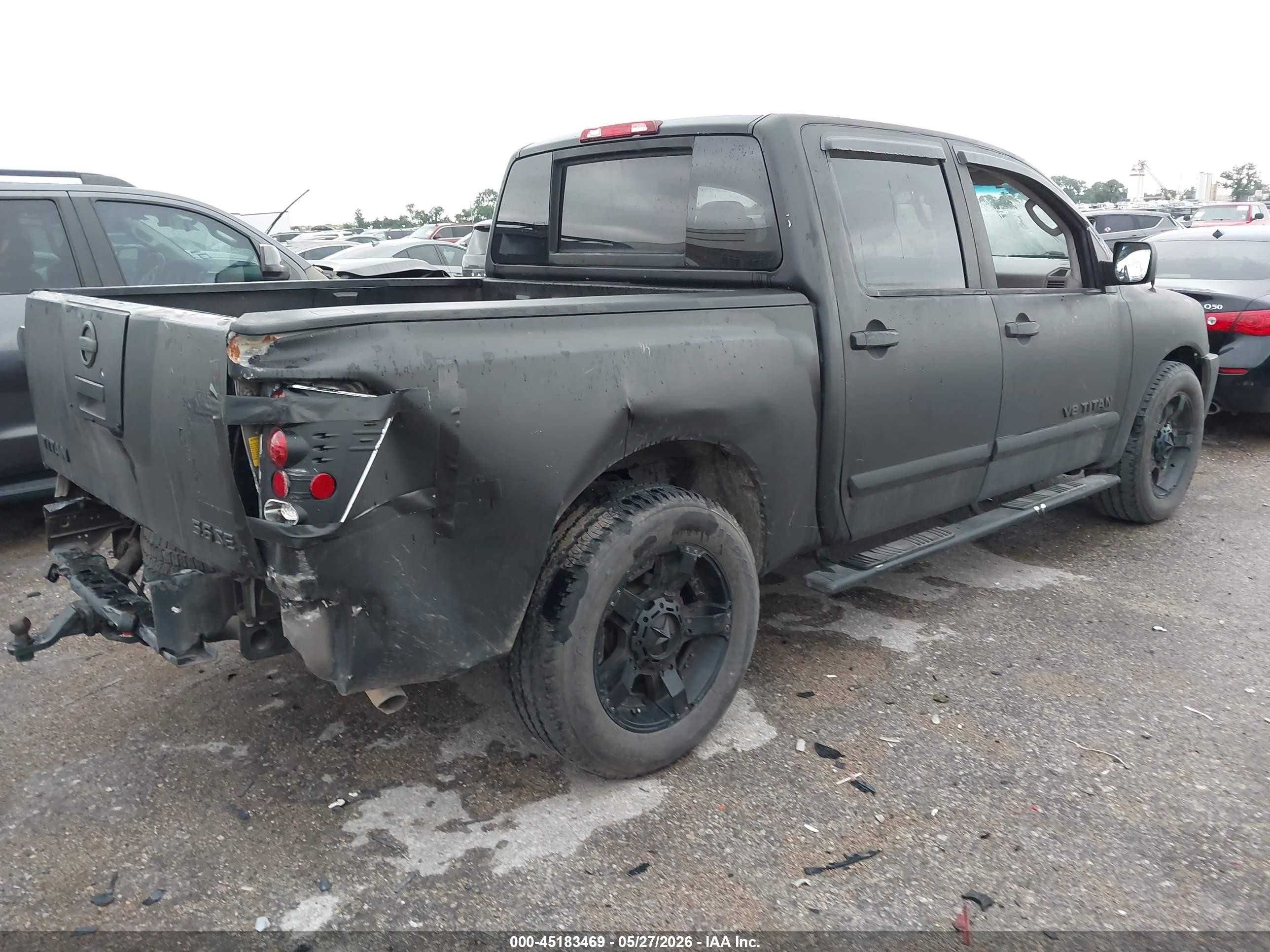 2009 Nissan Titan Se Black vin: 1N6BA07D19N307589