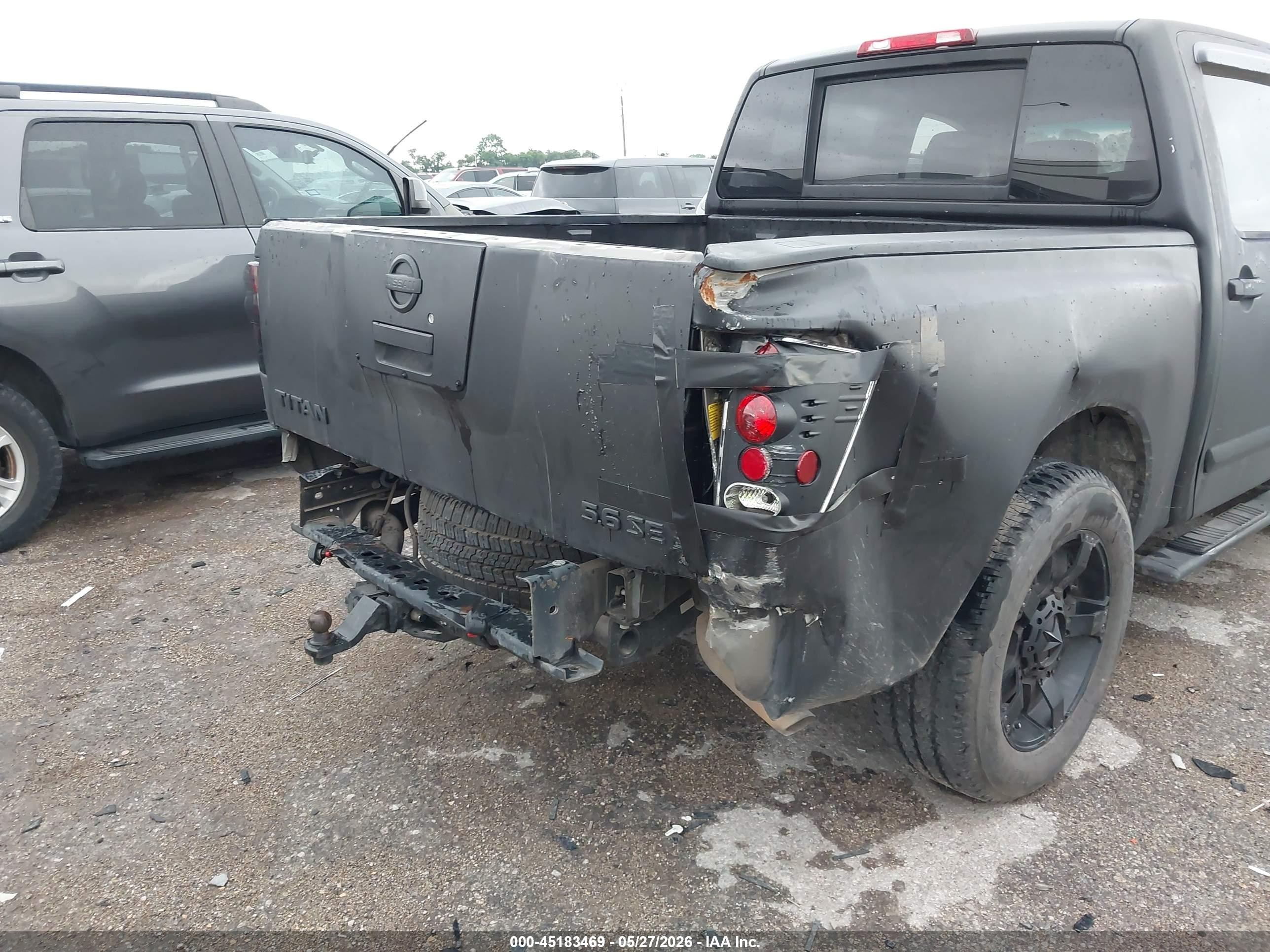 2009 Nissan Titan Se Black vin: 1N6BA07D19N307589