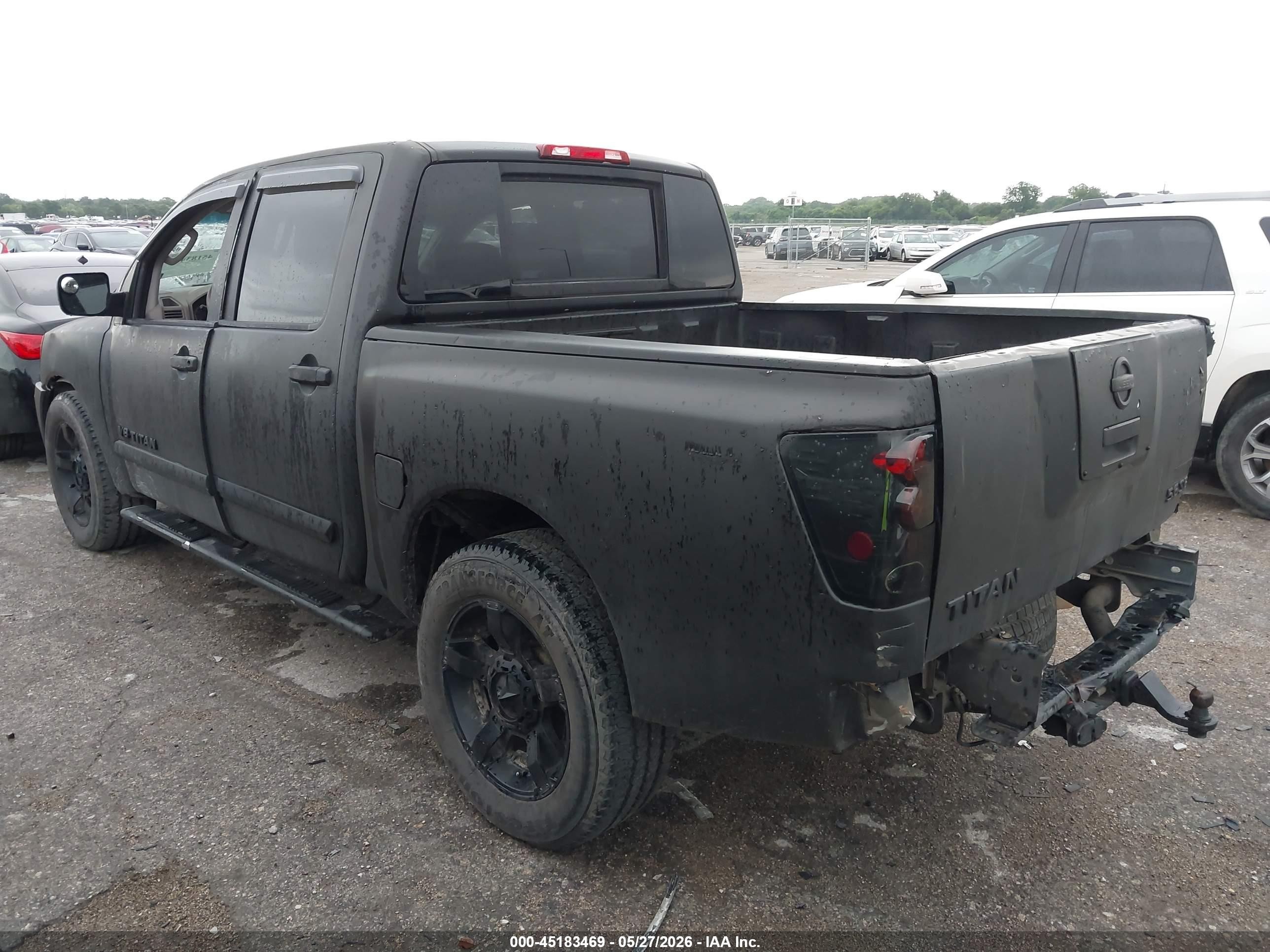 2009 Nissan Titan Se Black vin: 1N6BA07D19N307589