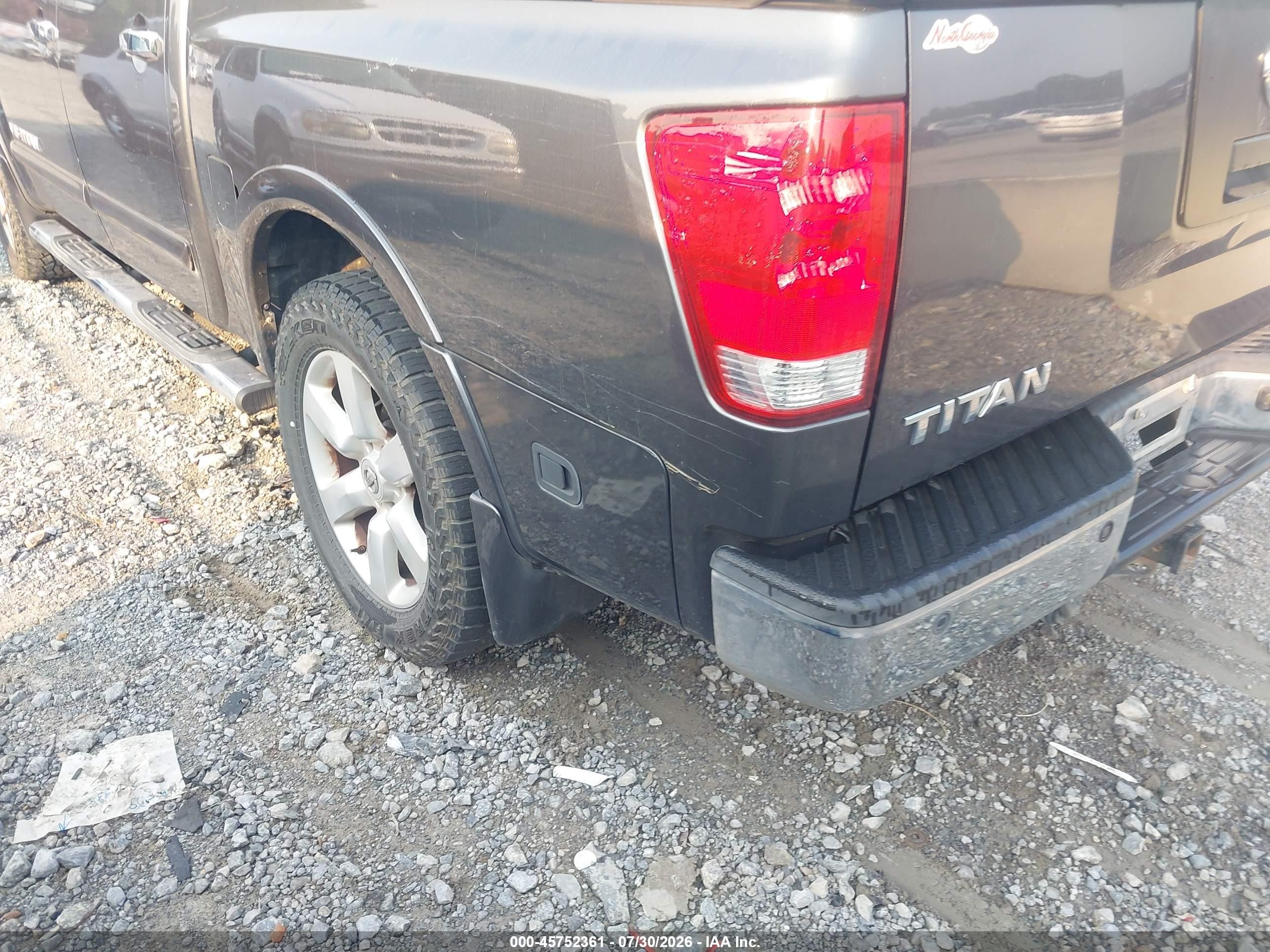 2008 Nissan Titan Le Gray vin: 1N6BA07D28N326618
