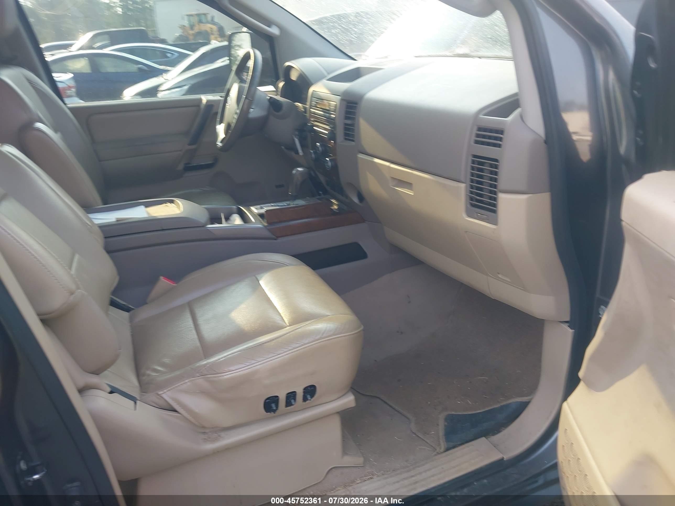 2008 Nissan Titan Le Gray vin: 1N6BA07D28N326618