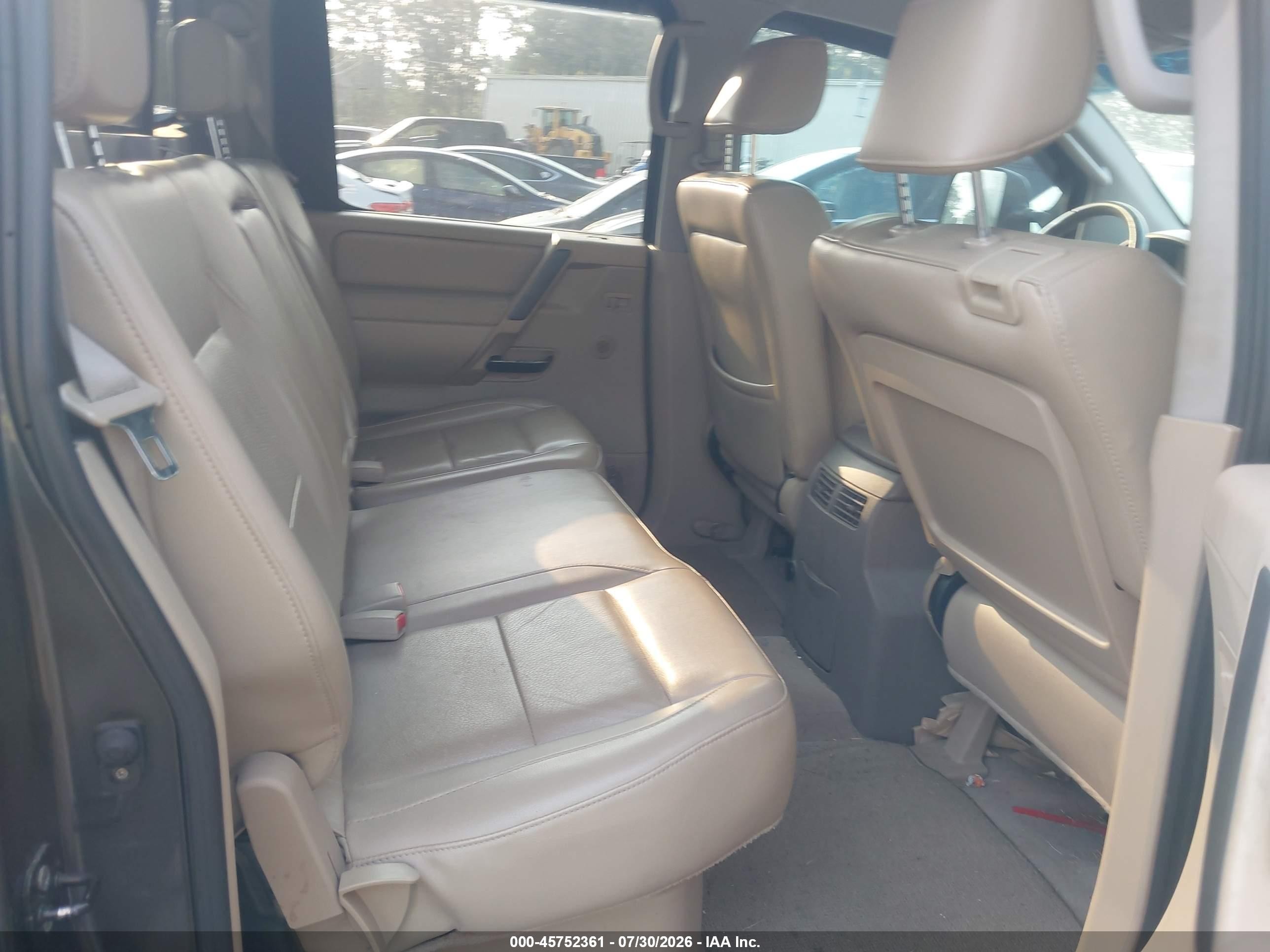2008 Nissan Titan Le Gray vin: 1N6BA07D28N326618