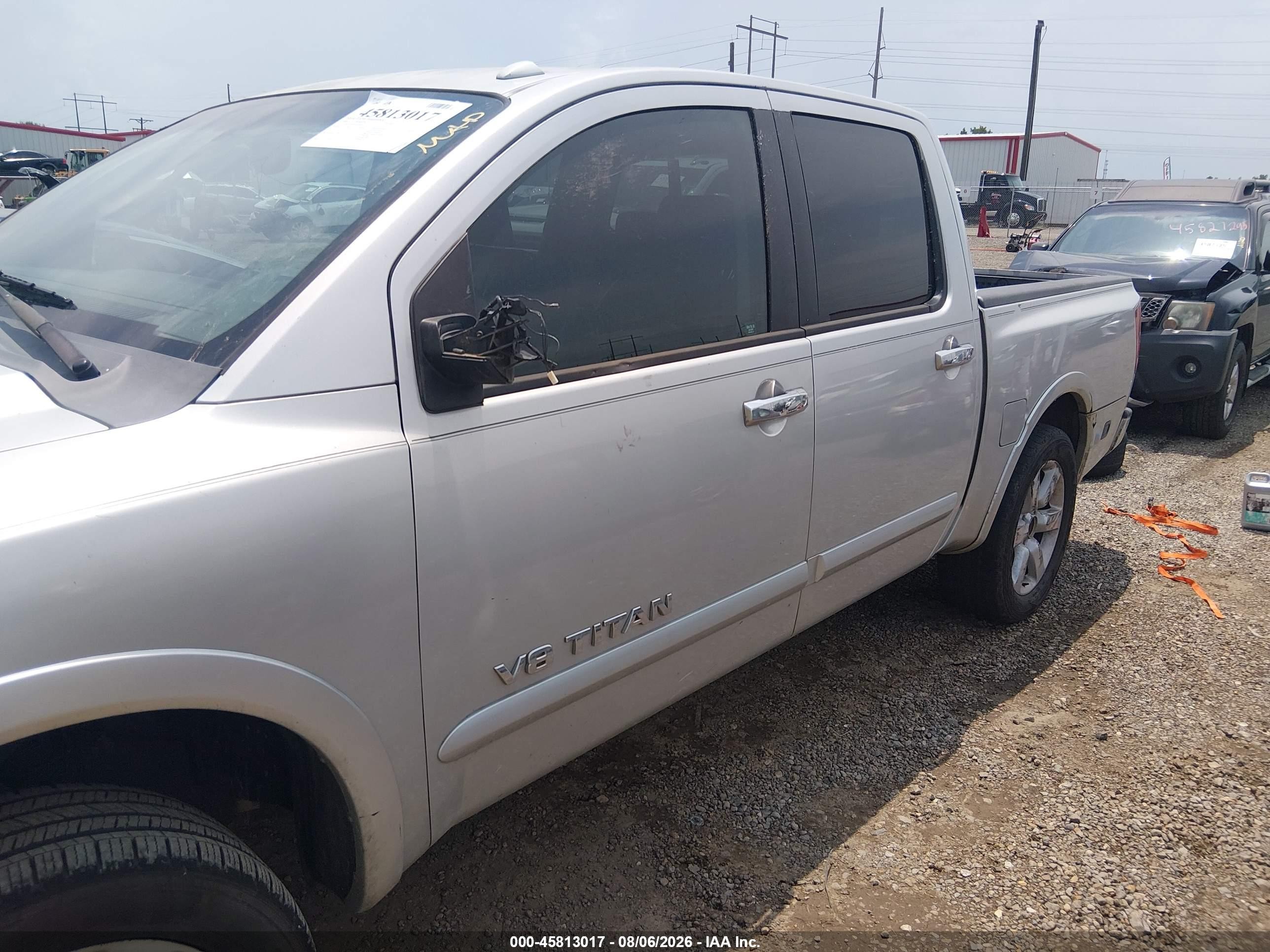 2008 Nissan Titan Le Silver vin: 1N6BA07D28N332001